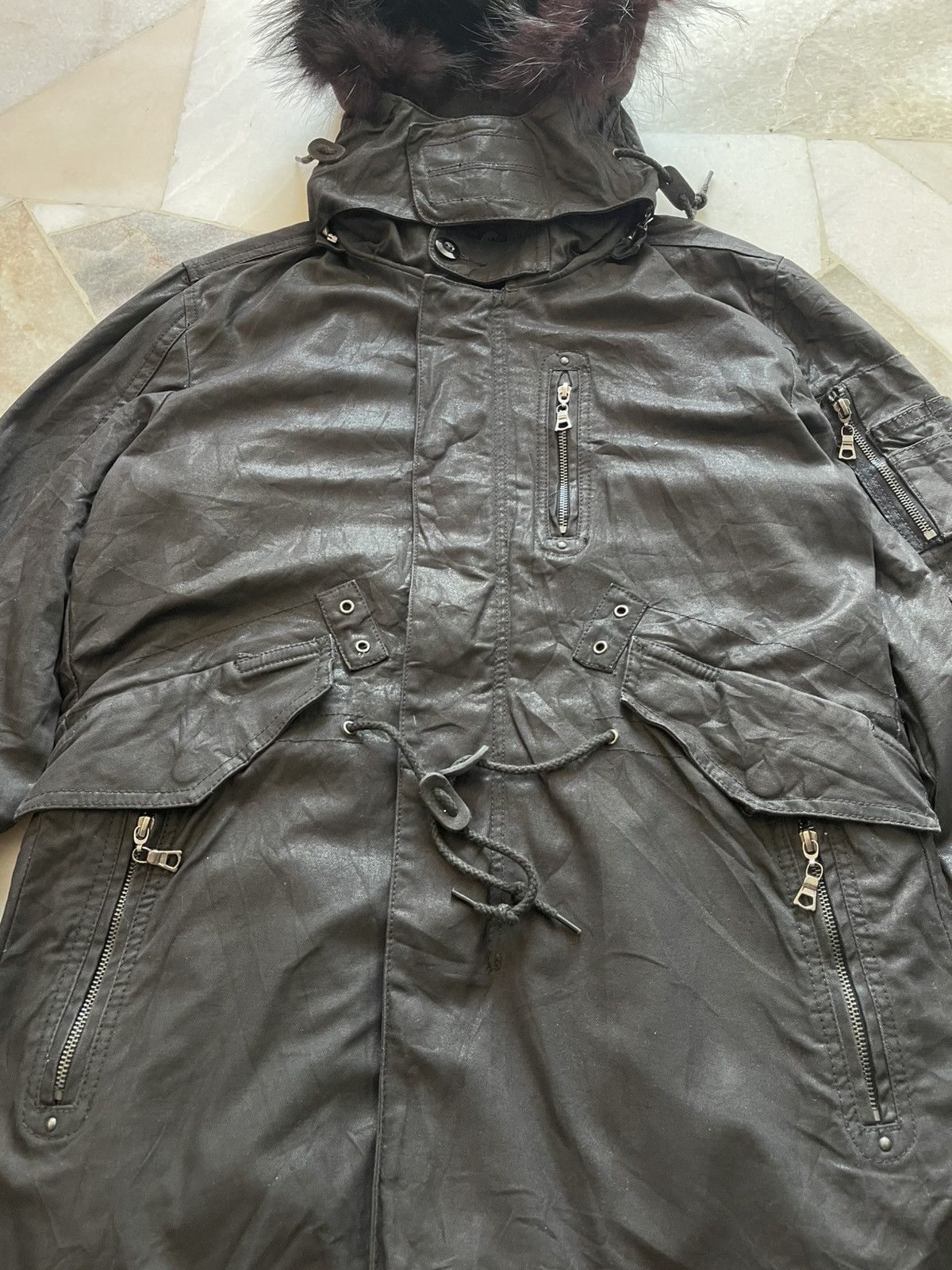Tornado Mart 2000s Tornado Mart Parka Wx With Raccon Fur Hoodie Size US M / EU 48-50 / 2 - 13 Thumbnail