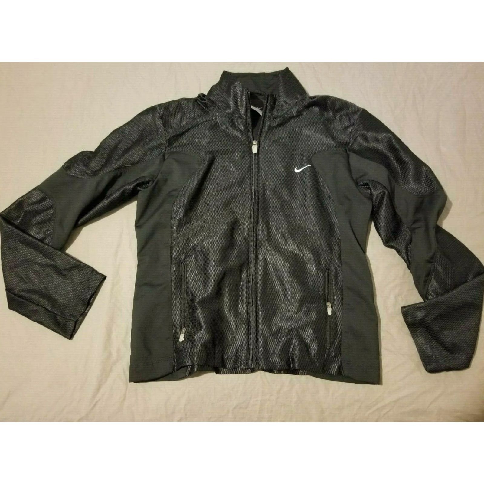 Nike Womens Nike Jacket S Small Black Athletic Gym Workout Size S / US 4 / IT 40 - 2 Thumbnail