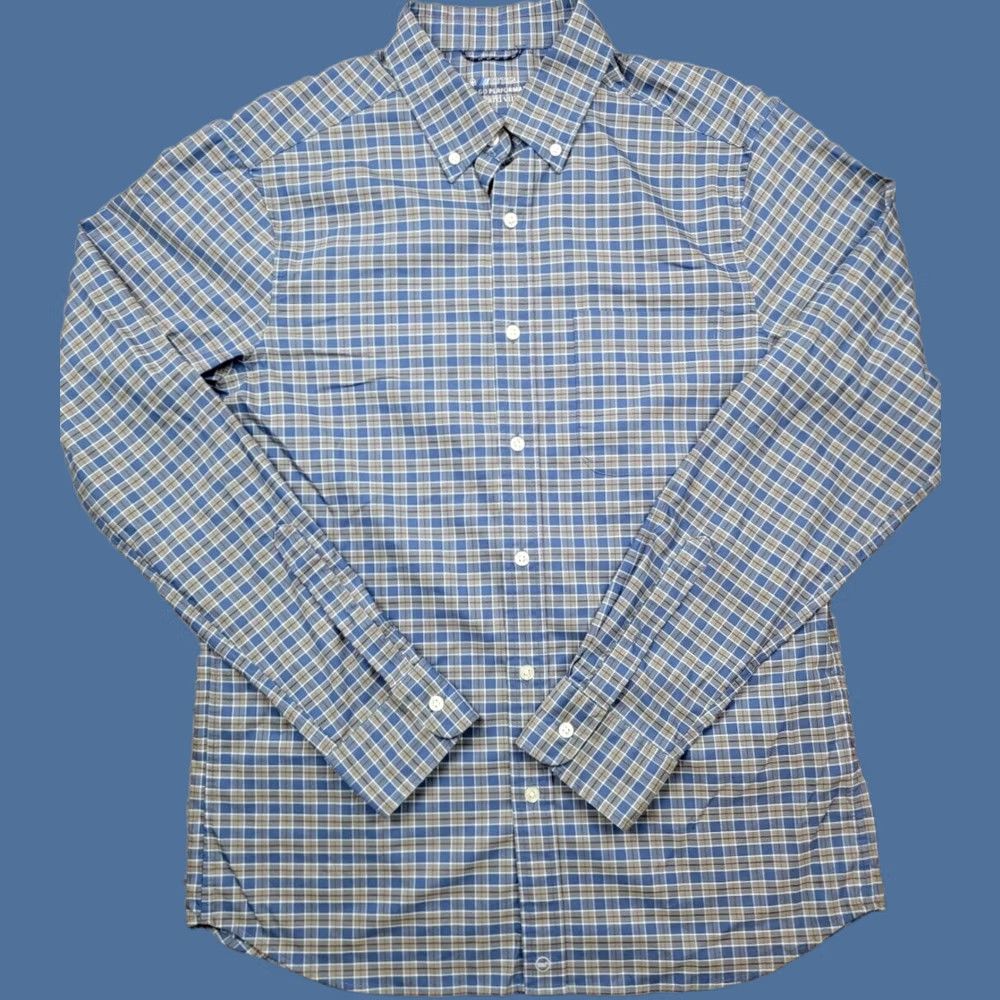 Vineyard Vines Vineyard Vines Shirt Mens Small On The Go Performance Button Down Plaid On The Go Performance Shirt Size US S / EU 44-46 / 1 - 1 Thumbnail
