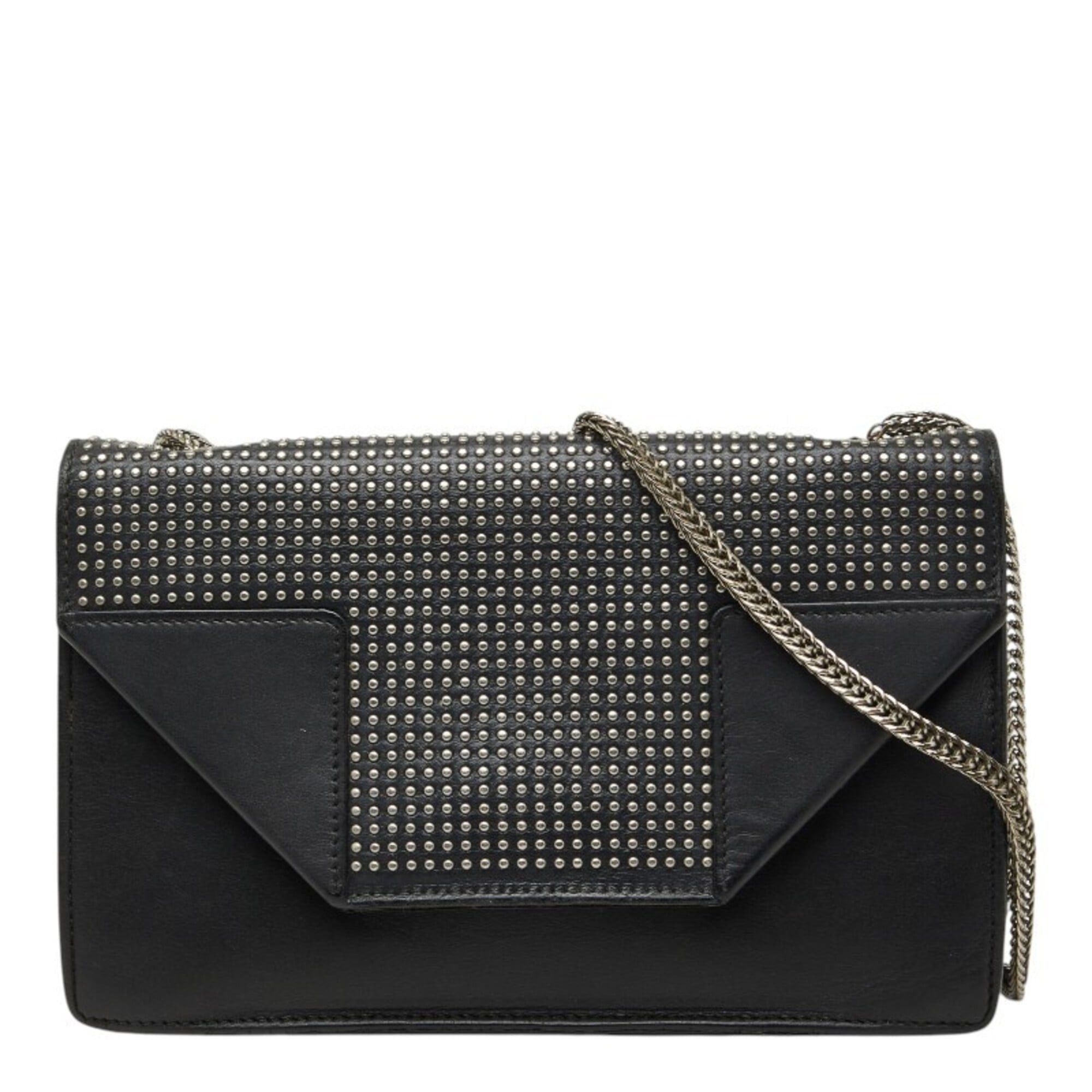 Saint Laurent Paris Saint Laurent Betty Studded Chain Shoulder Bag 315681 Black Leather Women's SAINT LAURENT Size ONE SIZE - 1 Thumbnail