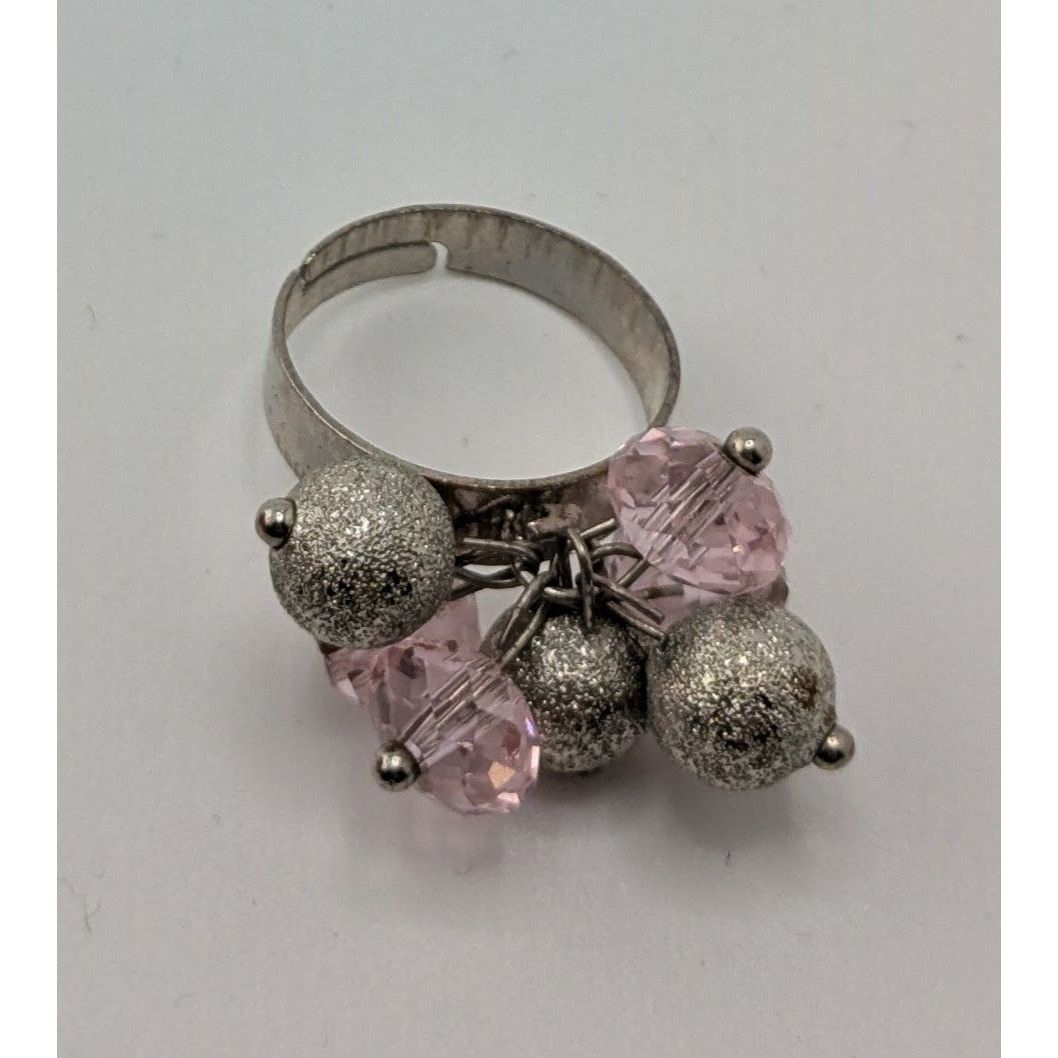 Other Coquette Beaded Cluster Ring Adjustable Size 5 3/4 Size ONE SIZE - 7 Thumbnail