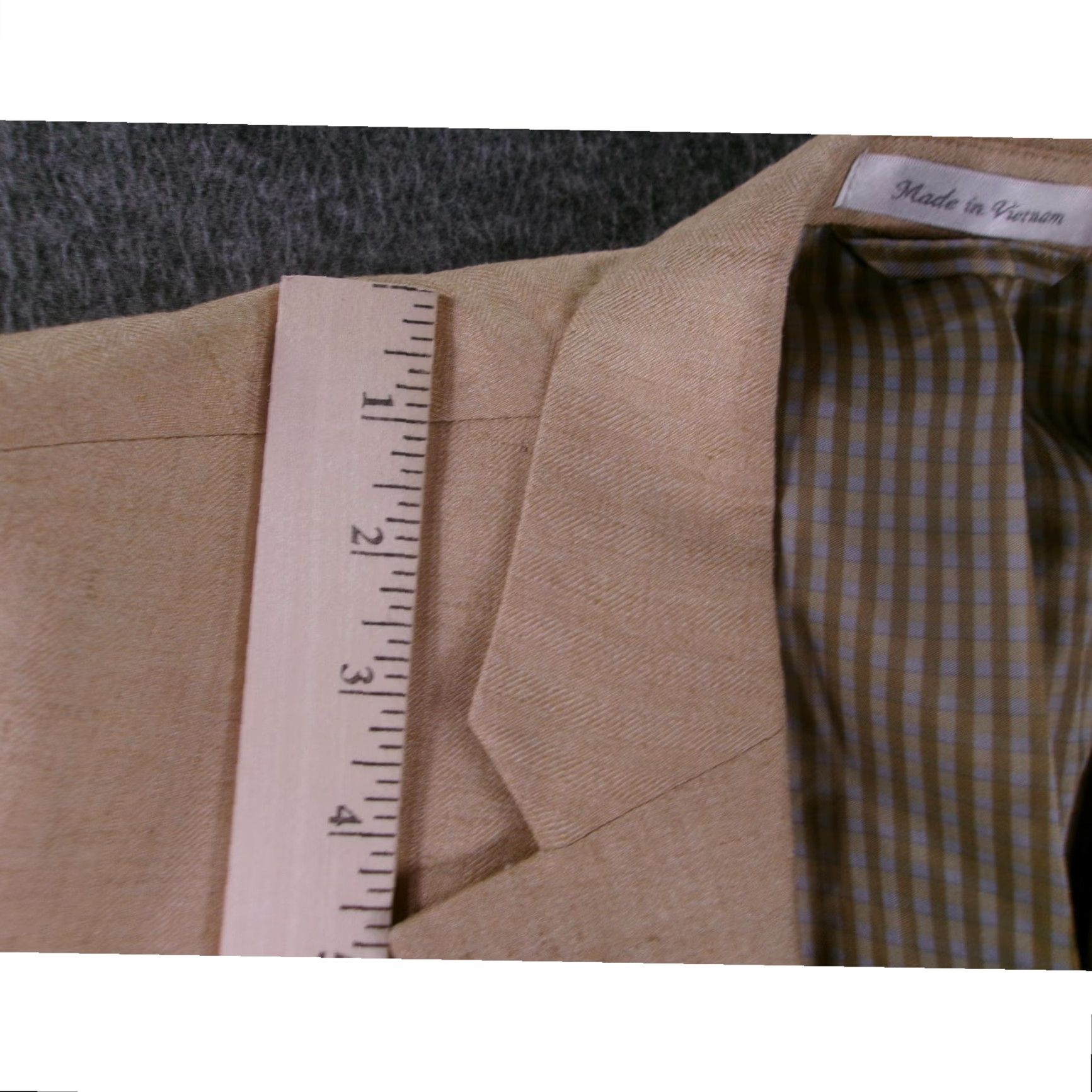 Chaps Chaps Sport Coat 44R Beige Mens Classic Linen Blend Business Casual Preppy Size US S / EU 44-46 / 1 - 5 Thumbnail