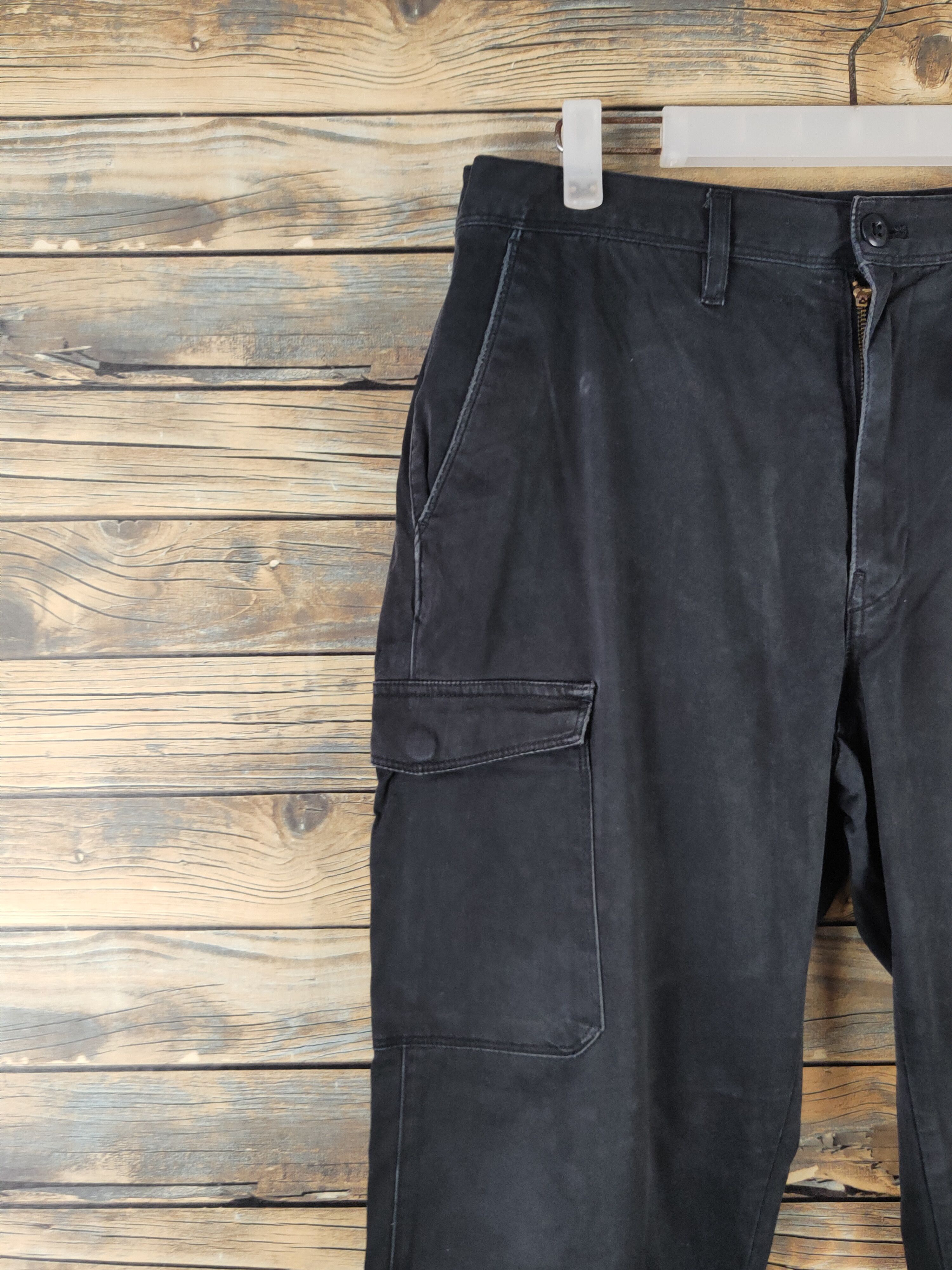 Japanese Brand DL Japanese Brand Black Multipocket Cargo Pants #1947 Size US 34 / EU 50 - 3 Thumbnail