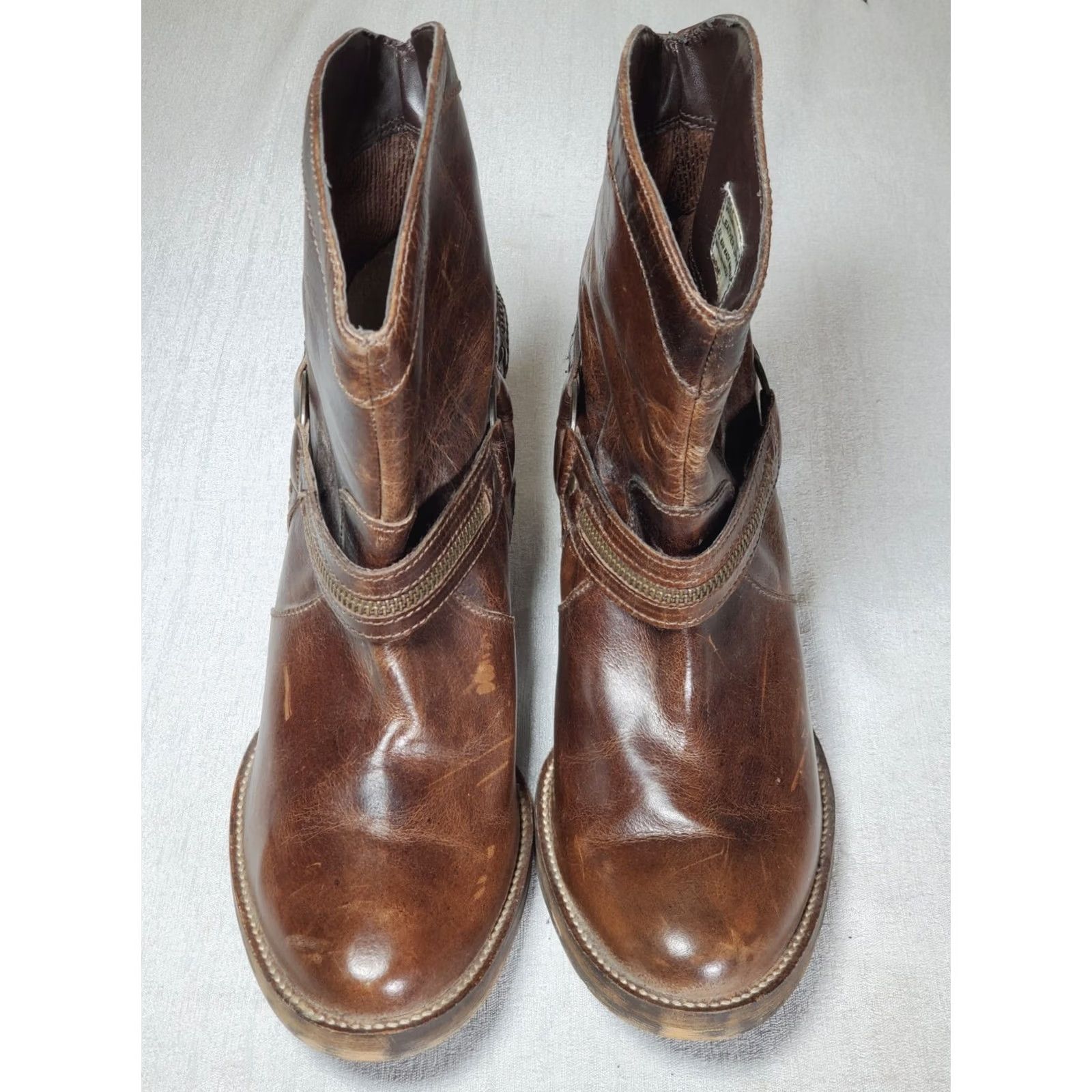 Etro Dingo Metro Bluff Western Harness Boots Brown Leather Zipper Women's US 10 New Size US 10 / IT 40 - 6 Thumbnail