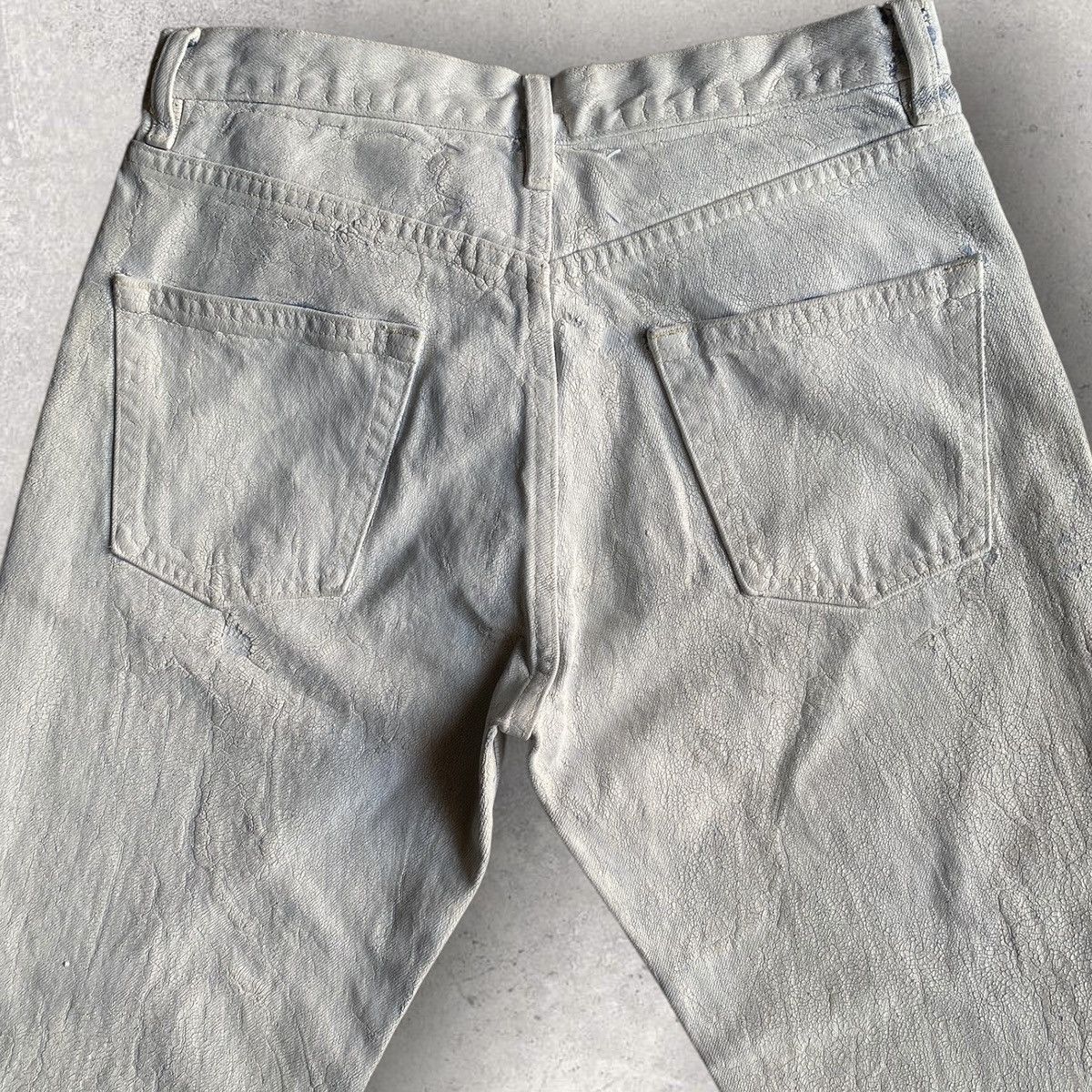 Maison Margiela Margiela White Painted Denim Size 28" / US 6 / IT 42 - 3 Thumbnail