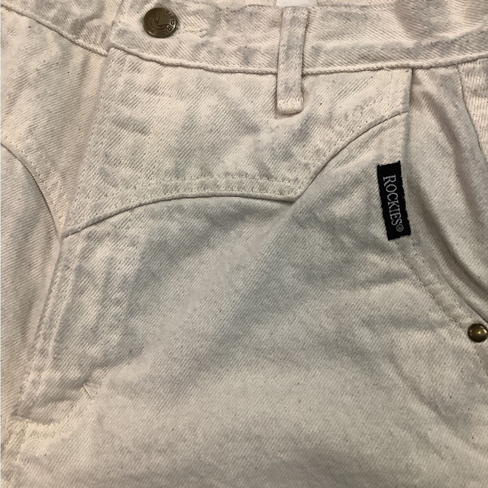 Vintage Vintage 90s Cream Rocky Mountain Rugged High waist jeans Size 28" / US 6 / IT 42 - 3 Thumbnail