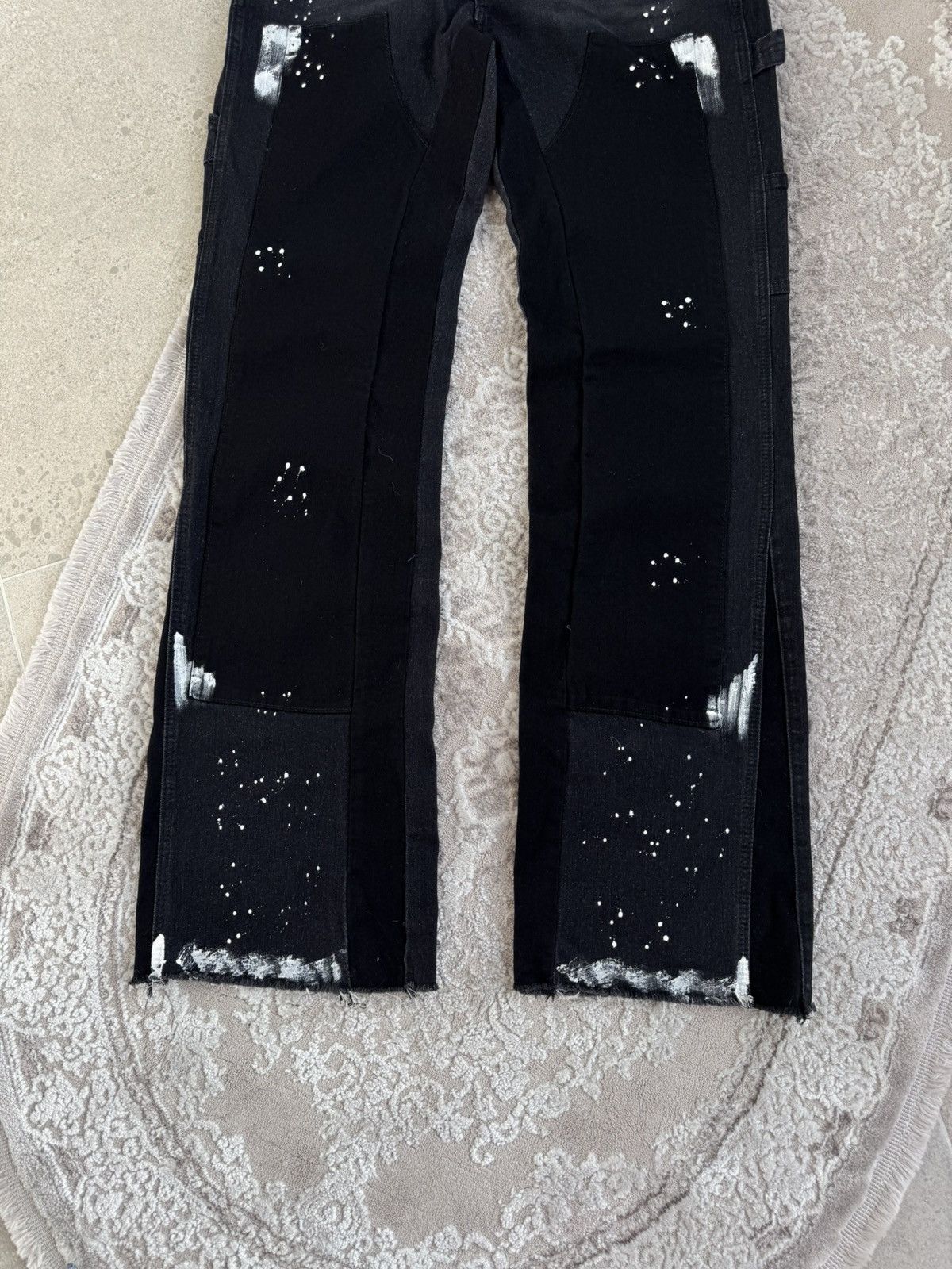Japanese Brand Japanese Gallery Dept Style Bootcut Black Flared Jeans Y2K Size US 32 / EU 48 - 4 Thumbnail