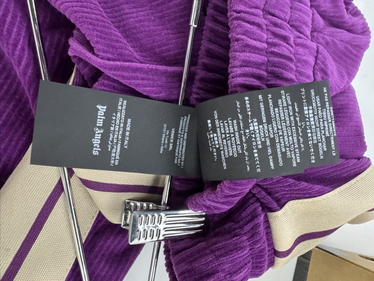 Palm Angels Palm Angels Corduroy Fleece Track Pants Purple / Size Small Size US 30 / EU 46 - 4 Thumbnail