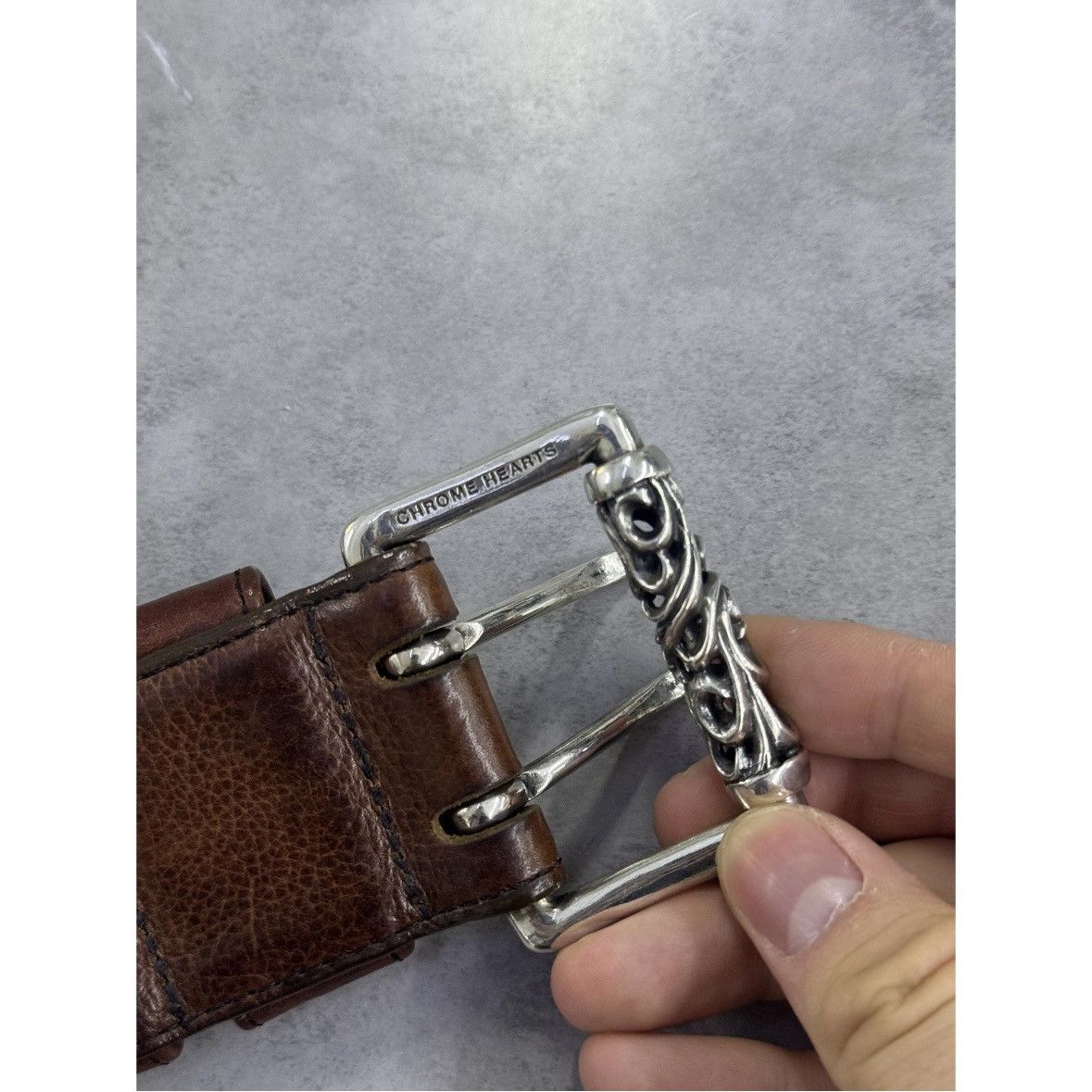 Chrome Hearts Chrome hearts leather belt Size 34 - 7 Thumbnail