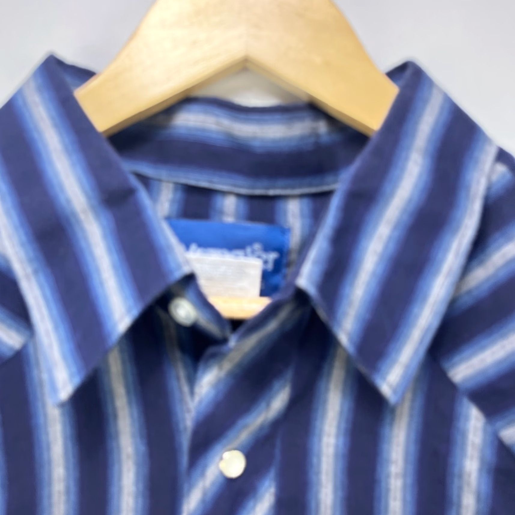 Wrangler VINTAGE Wrangler Pearl Snap Button-Up Short Sleeve Striped Shirt 1X Western Size US XL / EU 56 / 4 - 4 Thumbnail