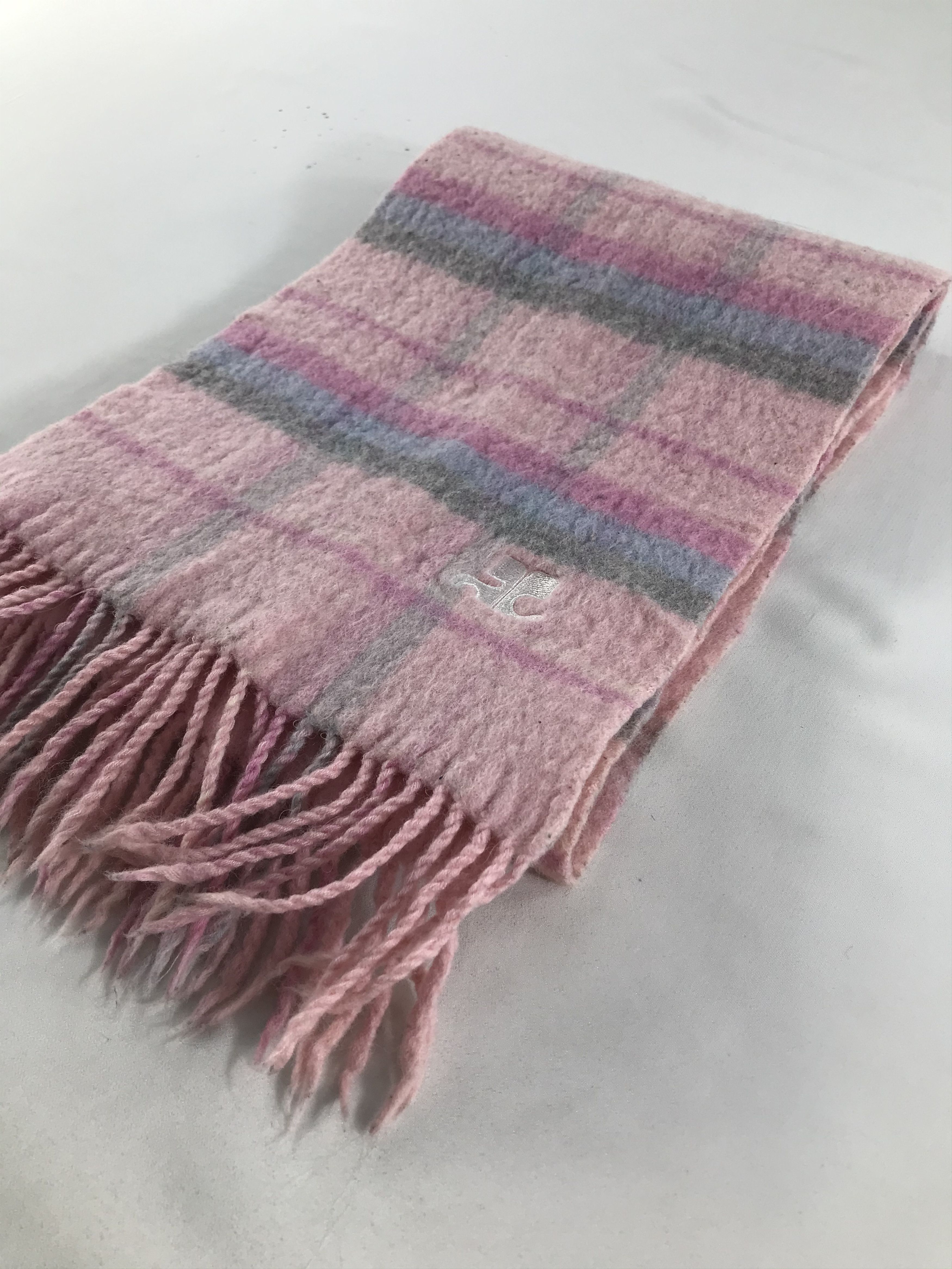 Courreges × Vintage Courreges Homme Scarf / Muffler / Neckwear - WW2234 Size ONE SIZE - 3 Thumbnail