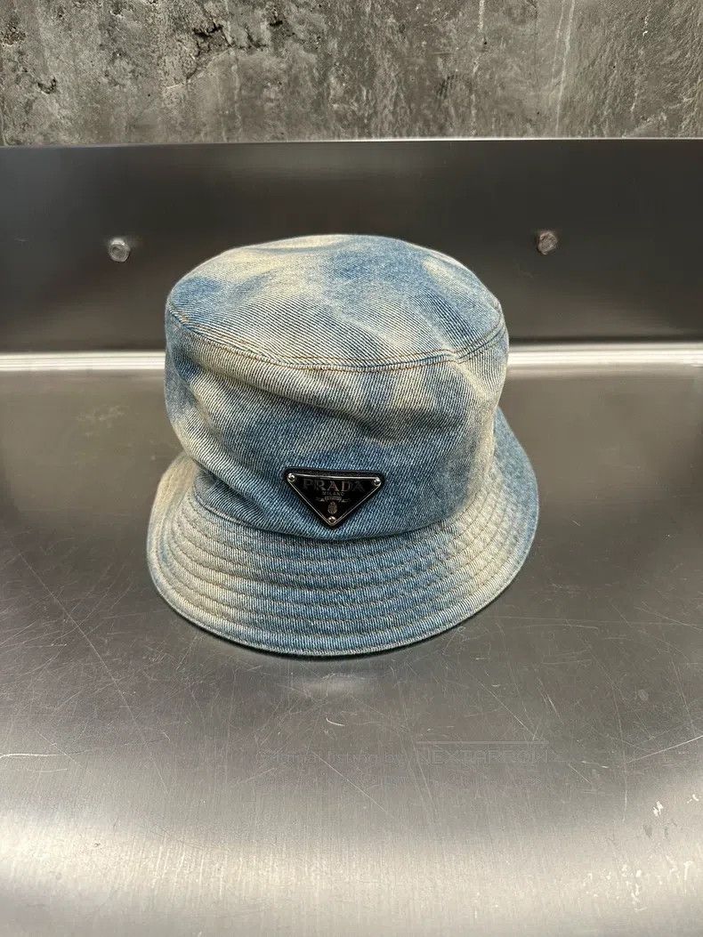 Prada Prada Denim Fisherman's Hat Size ONE SIZE - 1 Thumbnail