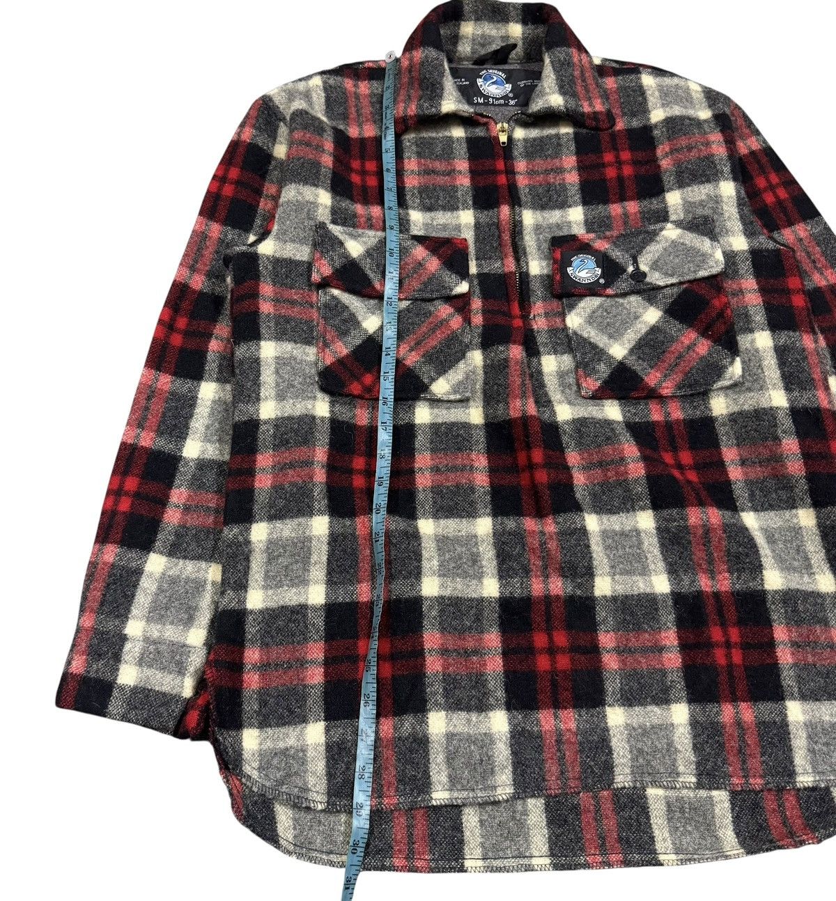 Japanese Brand Swandri Tartan Half Zipper Wool Pullover Shirt Size US S / EU 44-46 / 1 - 17 Thumbnail