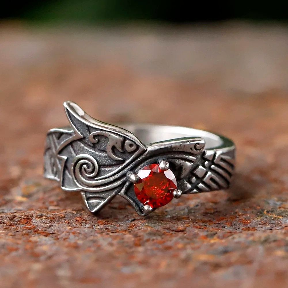 Jewelry Viking Dragon Ring Streetwear Jewelry Fashion Gift Size ONE SIZE - 1 Thumbnail