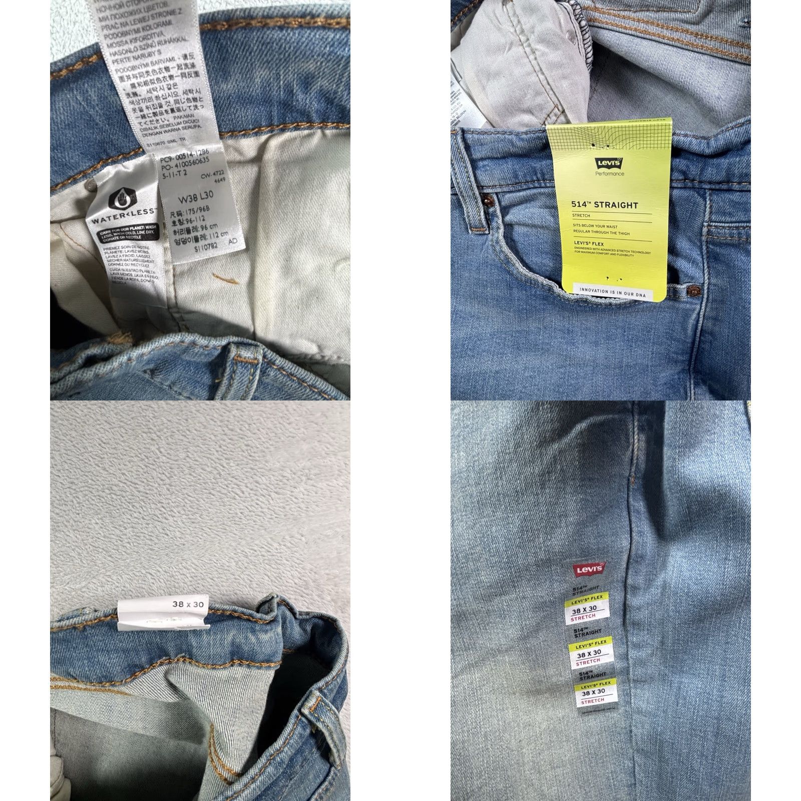 Levi's VINTAGE not? No. Levi’s 514 Jeans Men’s Stretch Straight Fit Denim 38x30 NEW WITH TAGS Jeans Size US 38 / EU 54 - 8 Thumbnail