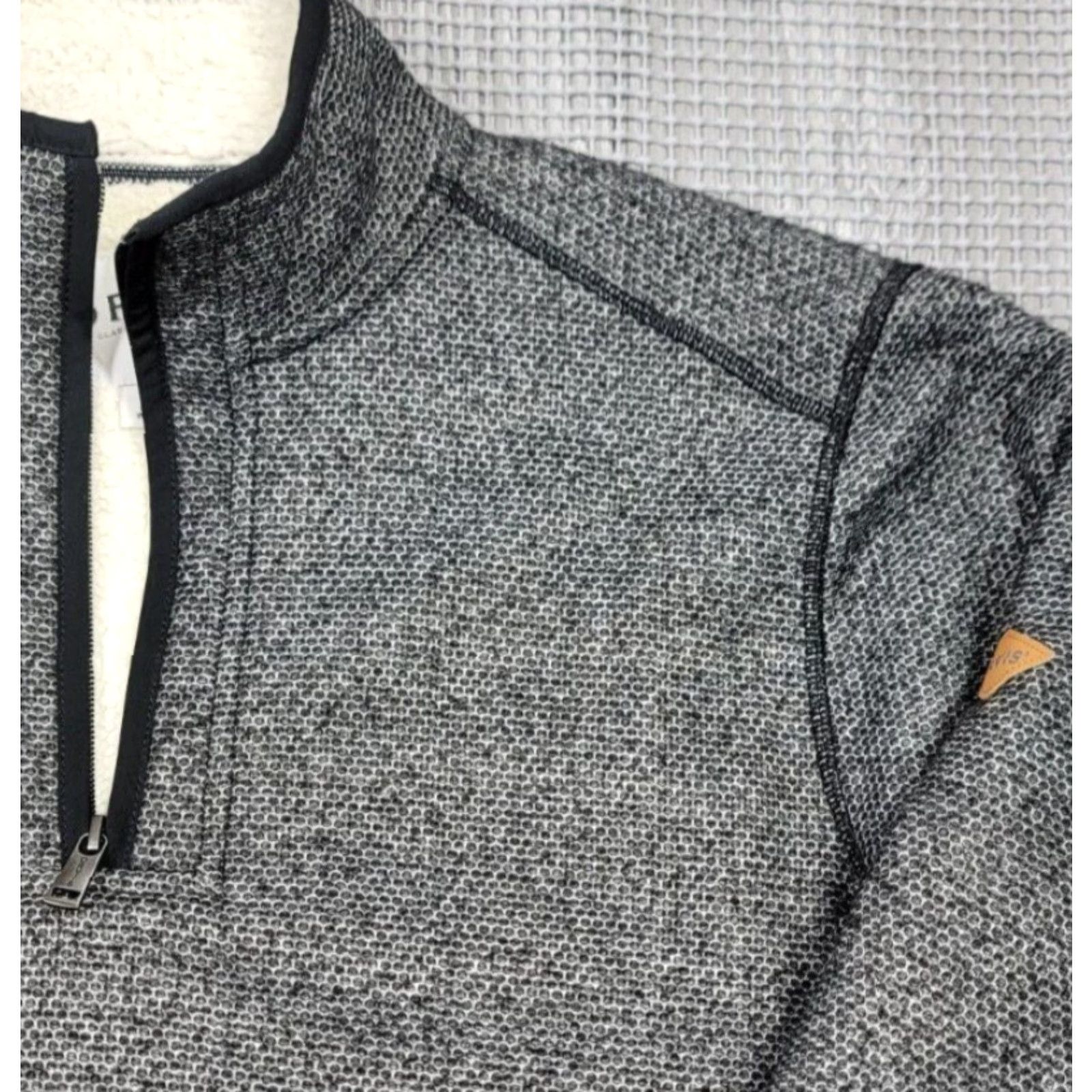 Orvis Orvis Pullover Sweater Heather Gray 1/4 Zip Sherpa Fleece Lined Mens M Heavy Gray Mock Neck Long Sleeve Casual Workwear Outdoor Classic 90s Mens Size US M / EU 48-50 / 2 - 4 Thumbnail