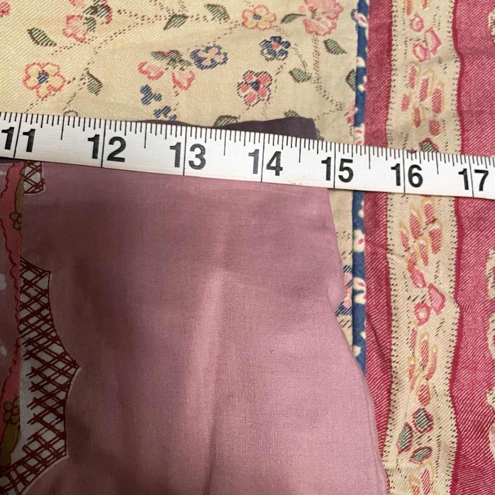 Vintage VINTAGE Plenty Cottagecore Skirt Sz 6 pink paisley crochet lace hem Shabby chic Midi A-Line Womens Size 28" / US 6 / IT 42 - 6 Thumbnail