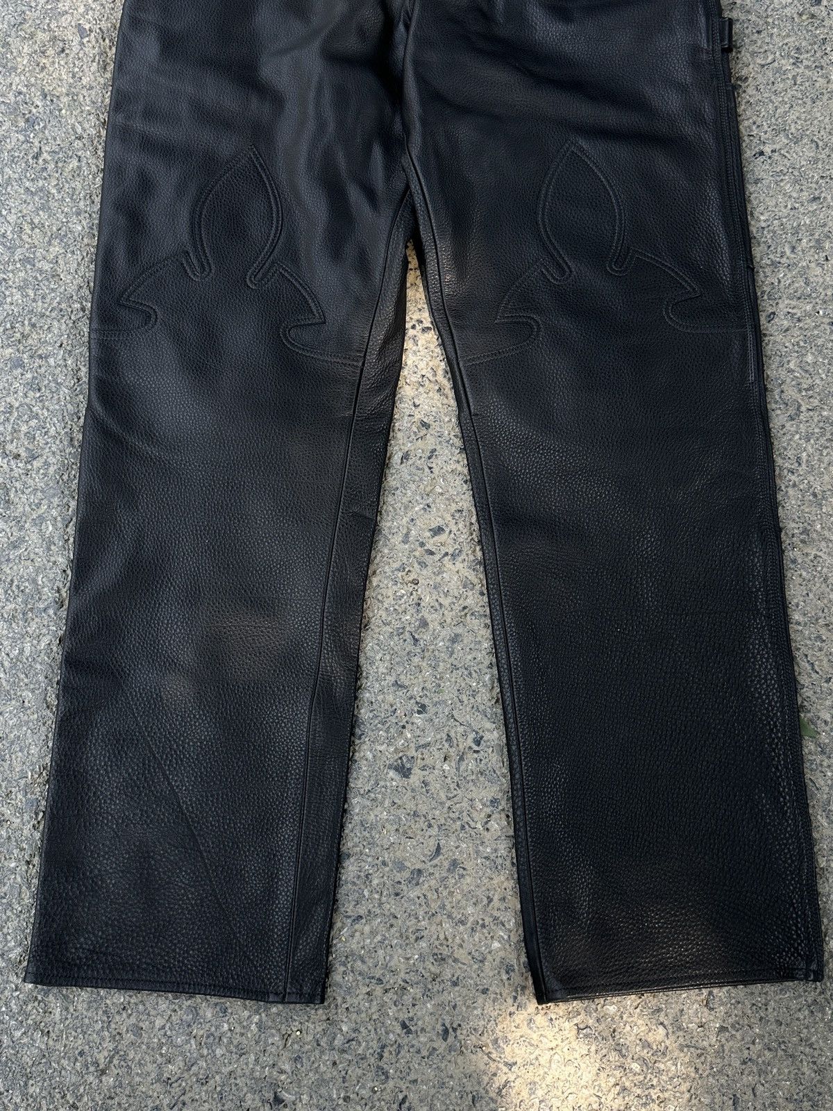 Chrome Hearts Chrome Hearts Fleur Knee Leather Pants Size US 32 / EU 48 - 3 Thumbnail