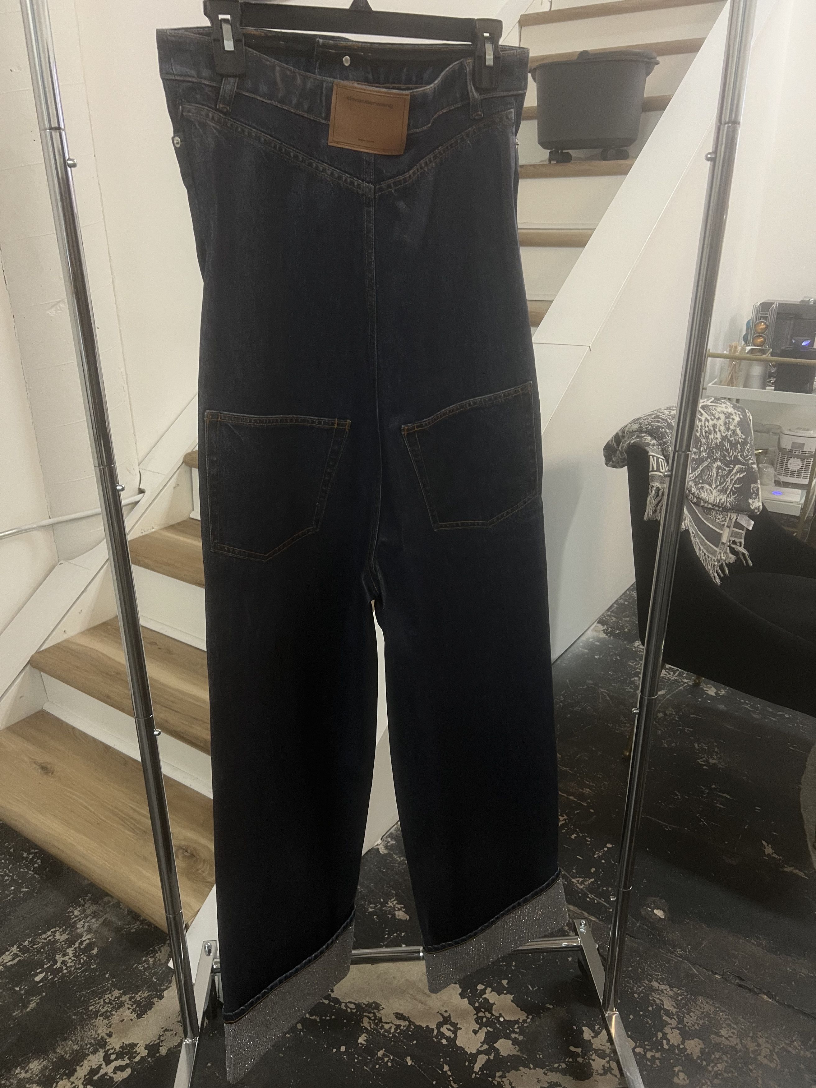Alexander Wang Denim Sleeveless Jumpsuit Size 27" / US 4 / IT 40 - 3 Thumbnail