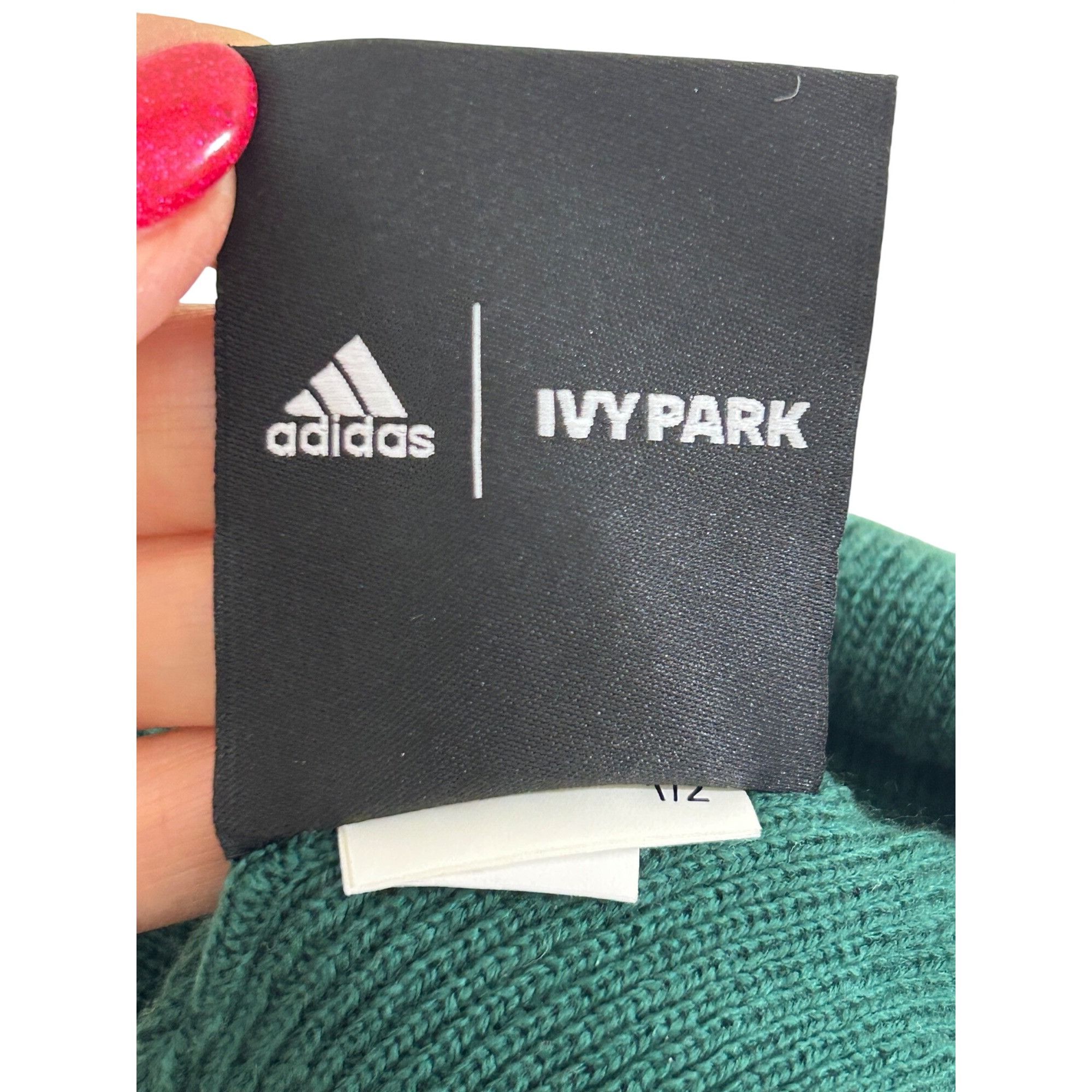 Adidas × Ivy Park Adidas x Ivy Park Knitted Beanie Dark Green Logos Stretchy C Size ONE SIZE - 8 Thumbnail