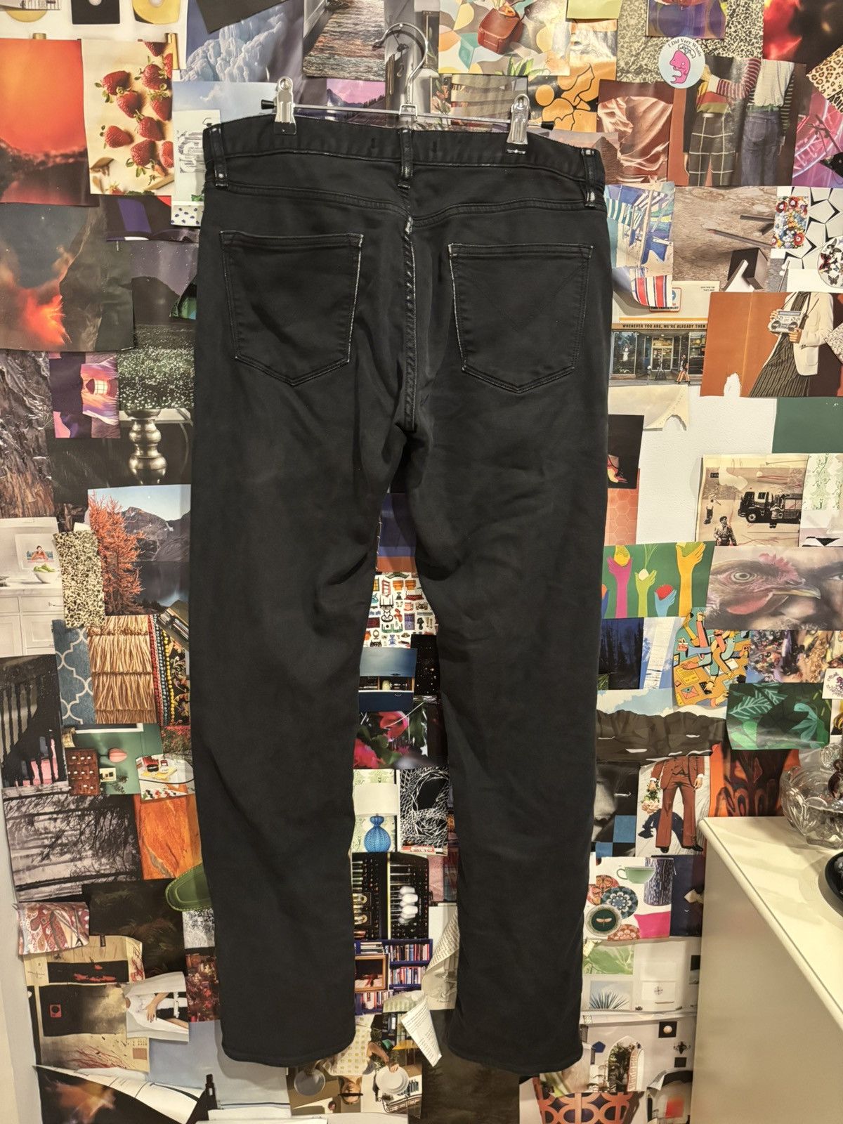 John Varvatos Black Distressed Slim Fit John Varvatos Jeans 31 x 32 Size US 31 - 2 Thumbnail