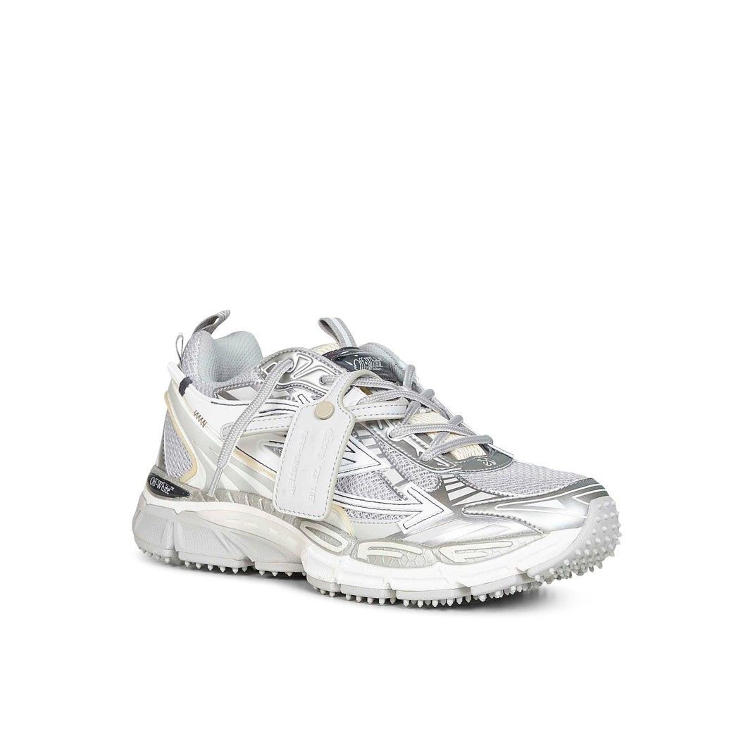 Off-White OFF-WHITE Be Right Back Gray Silver Mesh Leather Sneakers Ne Size US 12 / EU 45 - 2 Thumbnail