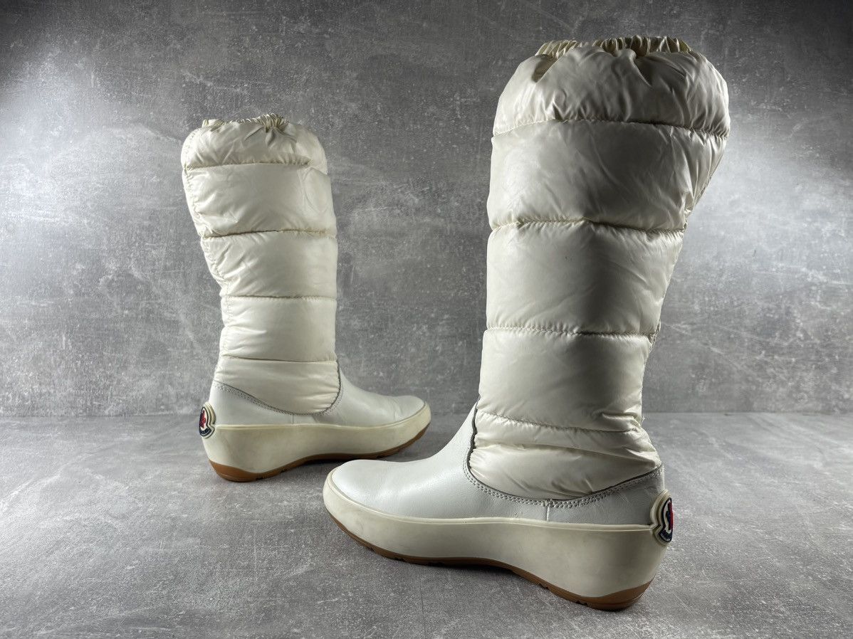 Moncler Moncler Vintage Quilted Leather Goose Down Snow Boots White Size US 6.5 / IT 36.5 - 5 Thumbnail