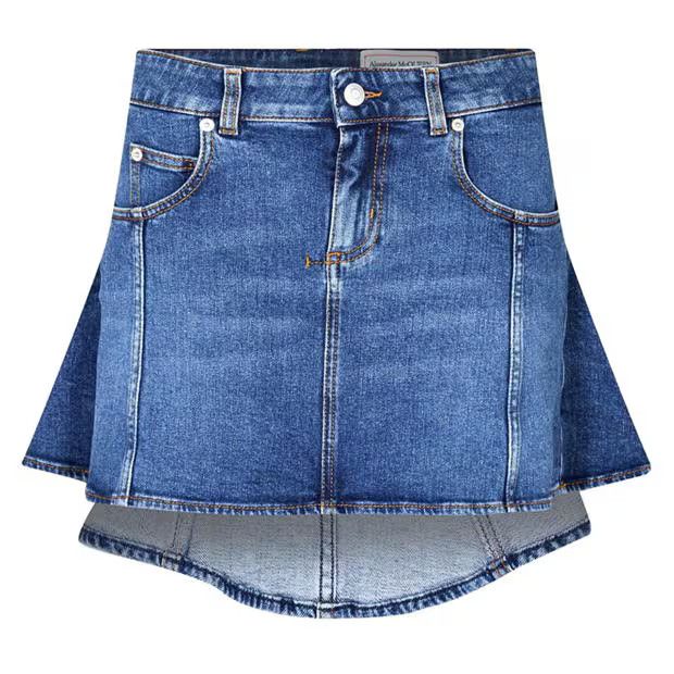 o1g2r1mq0824 Denim Mini Skirts in Denim Blue