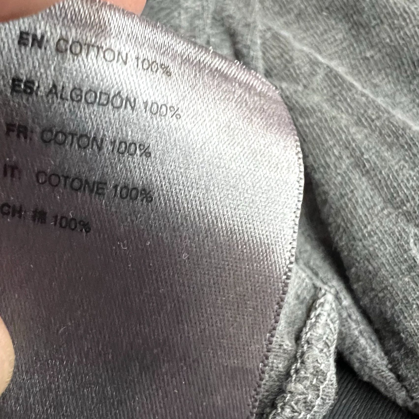 John Elliott John Elliott Long Sleeve Cotton T-Shirt Mens 3XL Gray Crew Neck USA Made Size US XXL / EU 58 / 5 - 7 Thumbnail