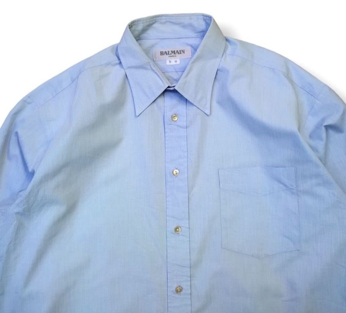 Balmain × Pierre Balmain Blue shirt Balmain Paris Size US XL / EU 56 / 4 - 3 Thumbnail