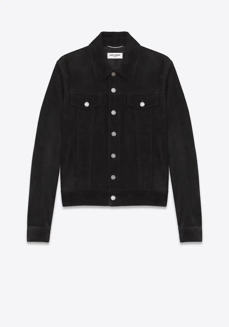 Hedi Slimane × Saint Laurent Paris *Rarest Saint Laurent x Hedi slimane Suede trucker jacket 46 Size US S / EU 44-46 / 1 - 10 Thumbnail
