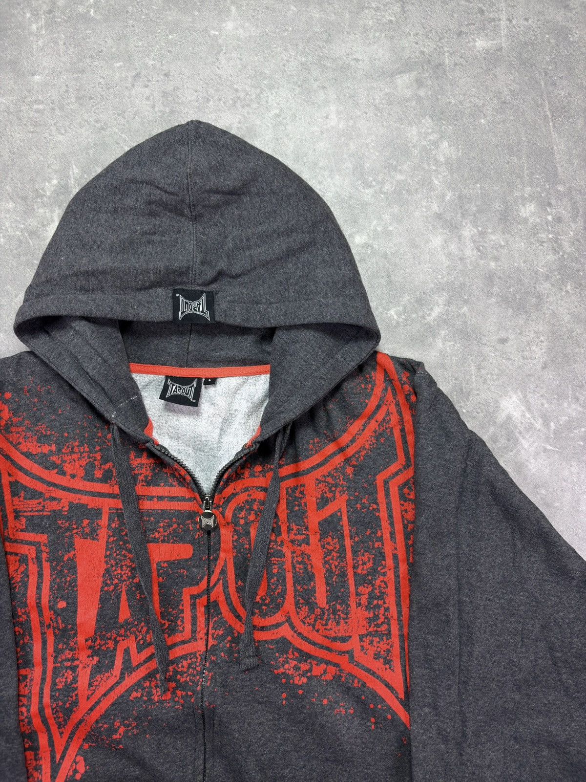 Tapout Tapout Big Splash Logo Zip Hoodie L XL Affliction MMA Size US L / EU 52-54 / 3 - 4 Thumbnail