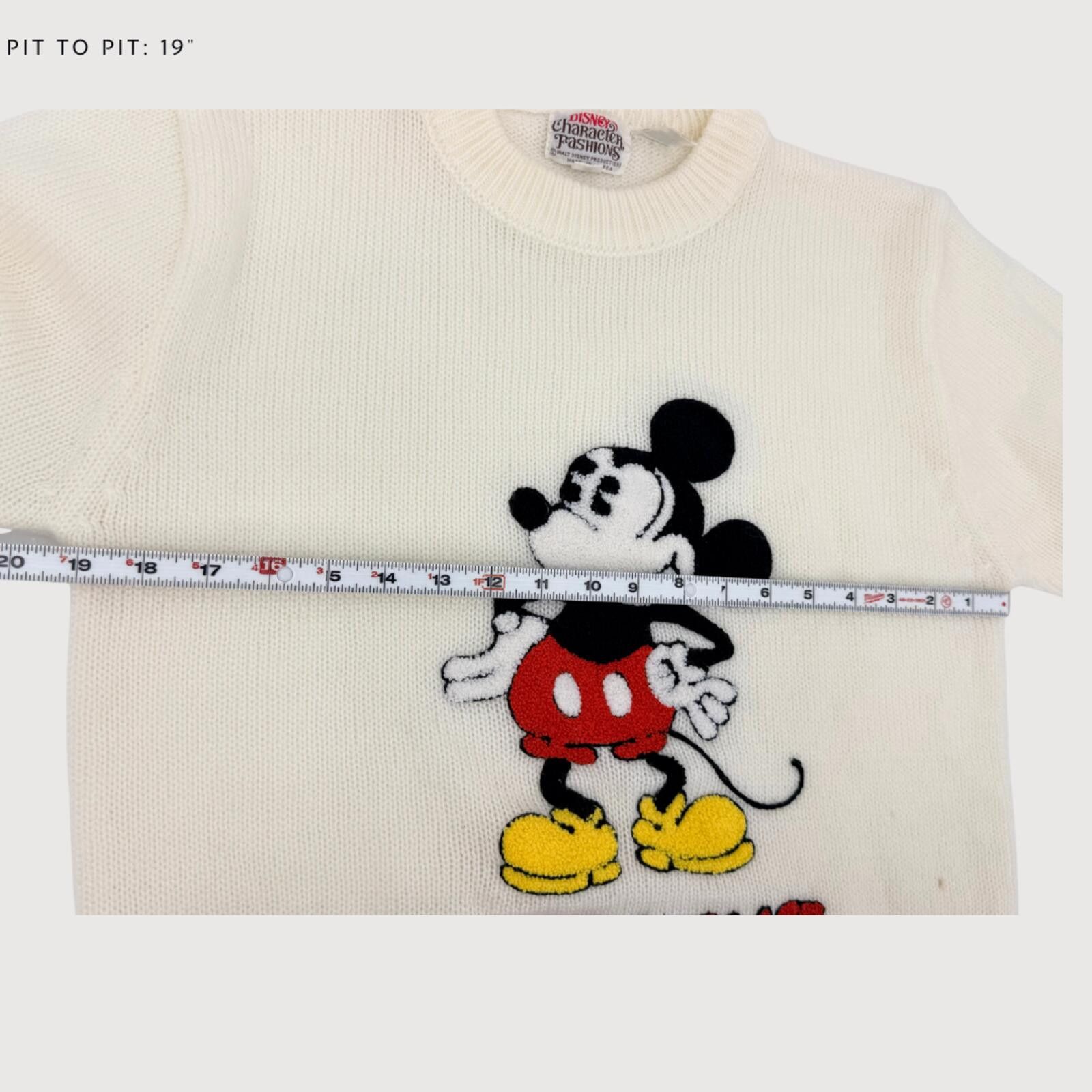Disney Vintage Mickey Mouse Sweater Disney Graphic Knit S Size ONE SIZE - 8 Thumbnail
