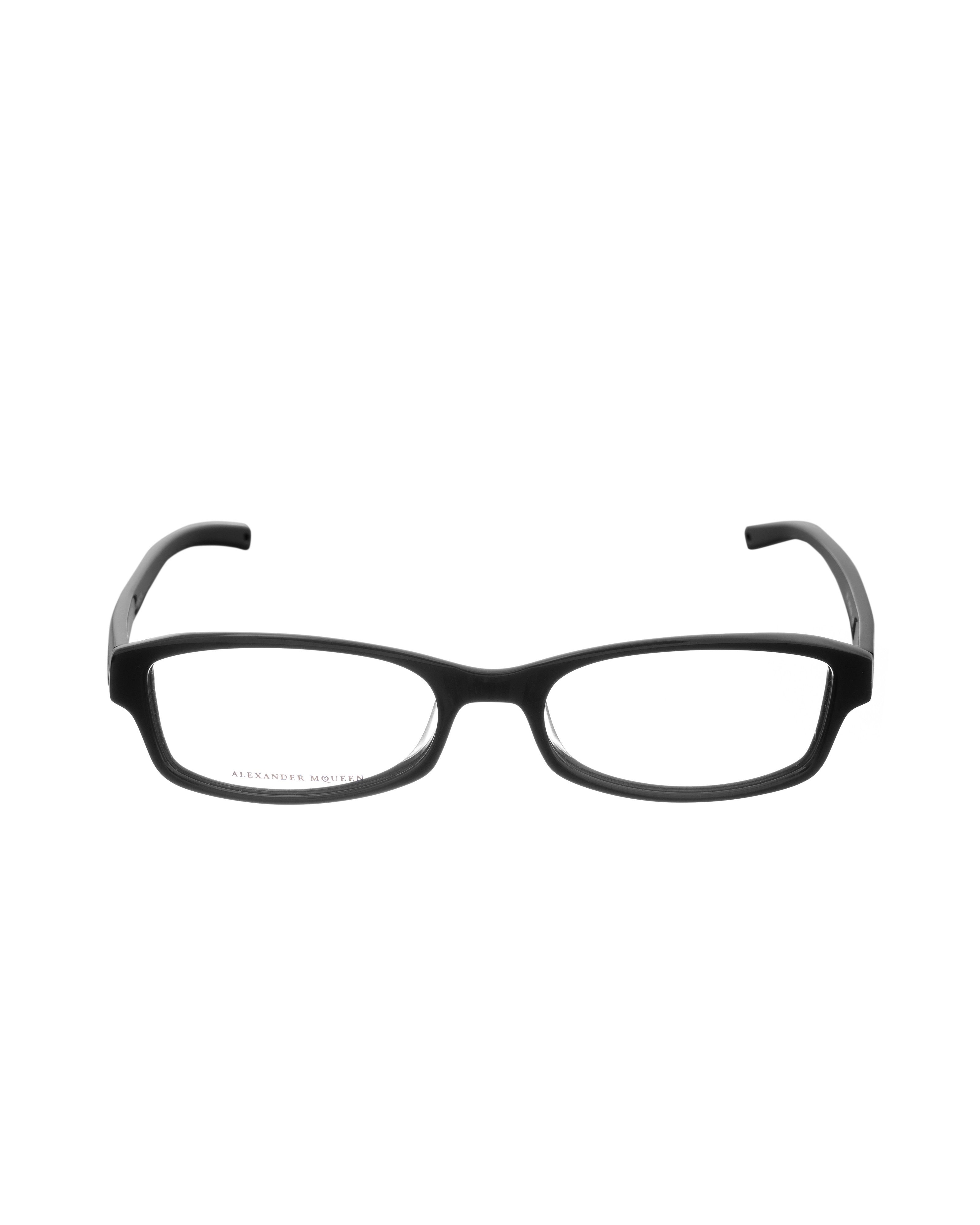 Alexander McQueen × Vintage Alexander McQueen 90s Black Classic Rectangle Glasses Size ONE SIZE - 1 Thumbnail