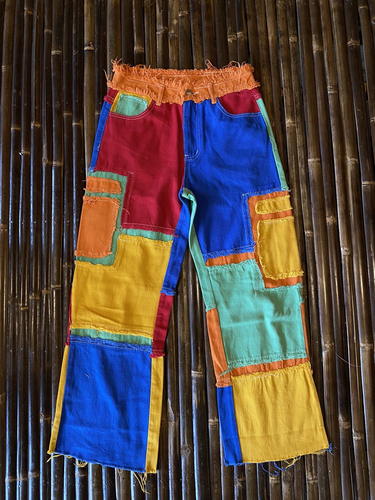 image of Y2K Shein Patchwork Cargo Pants, Men's (Size 30)