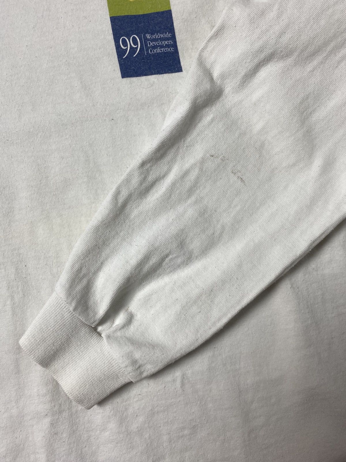 Apple 90s VINTAGE APPLE WWDC 99 WHITE LONGSLEEVE Size US L / EU 52-54 / 3 - 8 Thumbnail