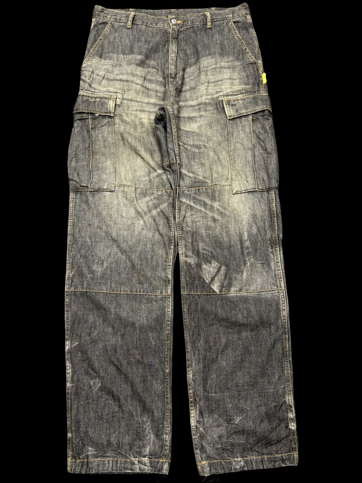 Swagger 💥Baggy💥Vintage Swagger Double Knee Light Denim F624 Size US 35 - 1 Thumbnail