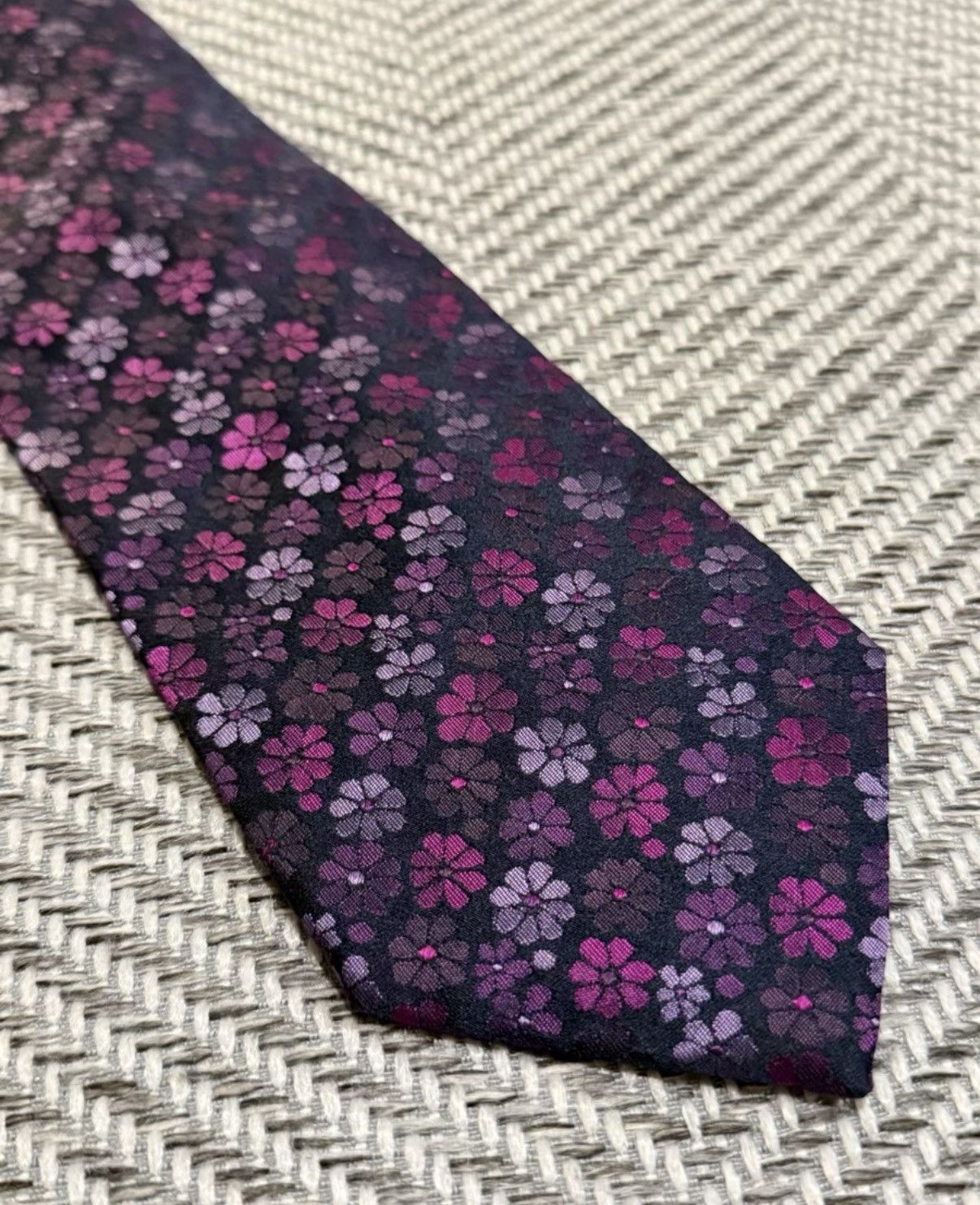 Jean Paul Gaultier Jean Paul Gaultier Purple Floral All-Over Tie K24 Size ONE SIZE - 3 Thumbnail