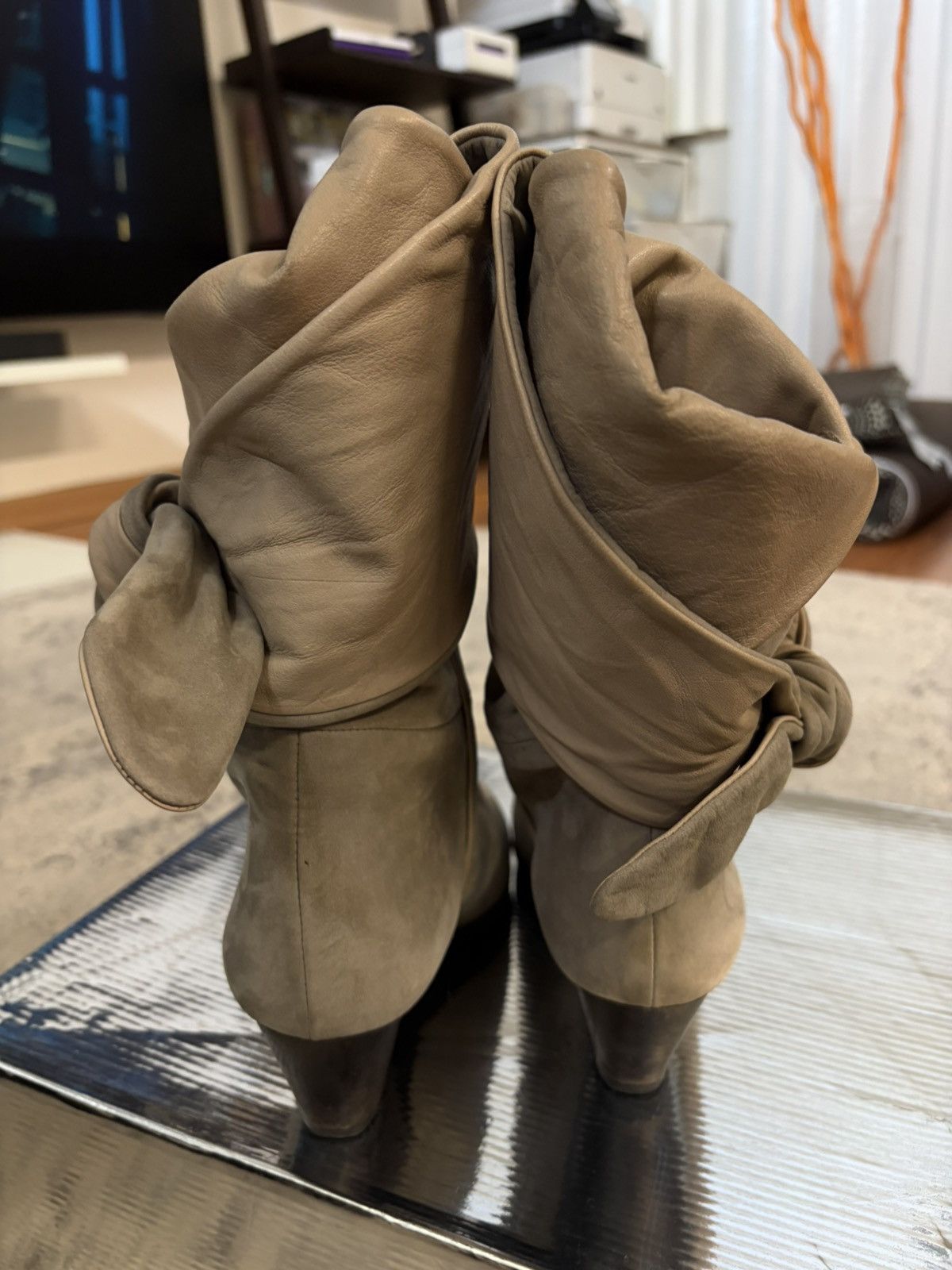 Maison MIHARA YASUHIRO AW10 Runway Heel Bowtie Boots Size US 6.5 / IT 36.5 - 5 Thumbnail