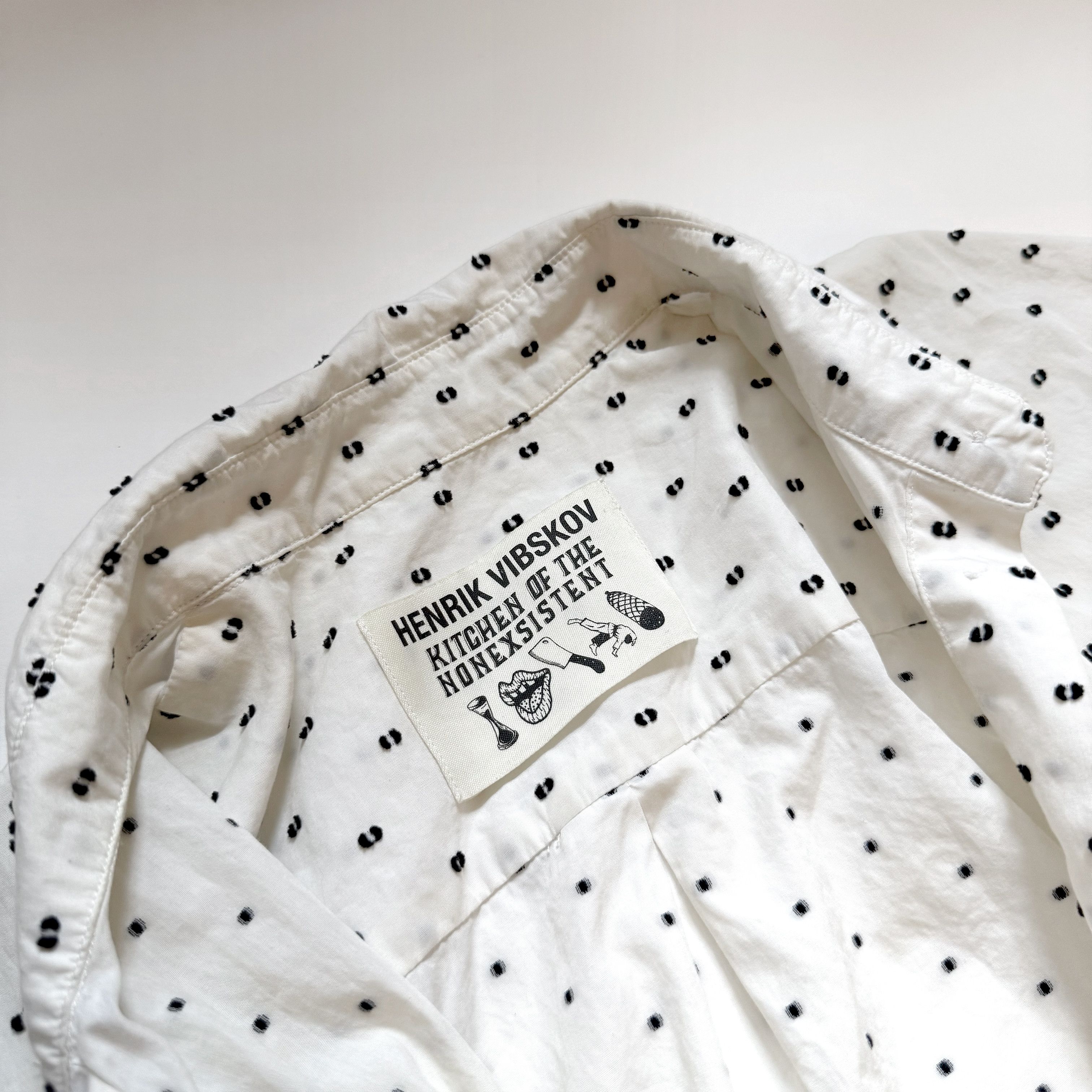 Henrik Vibskov SOLD Henrik Vibskov White Polka Dot Shirt Dress Size S Size S / US 4 / IT 40 - 8 Thumbnail