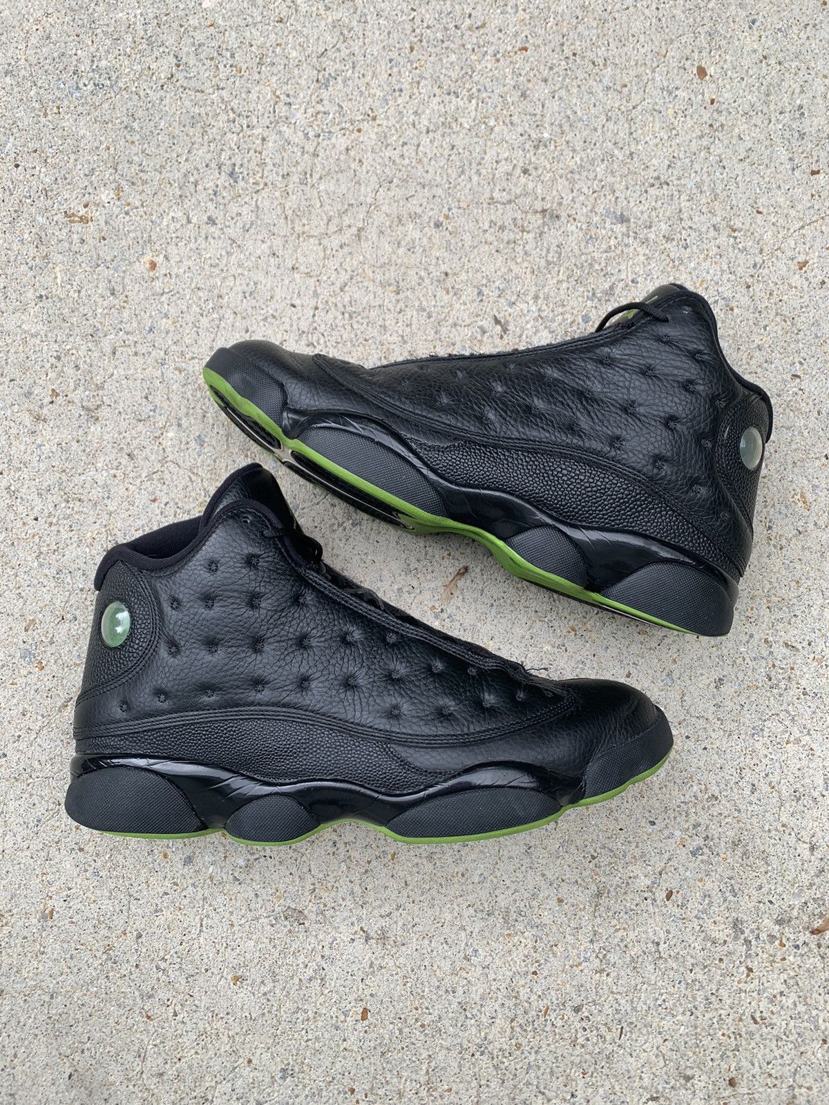 image of Jordan Nike Air Jordan 13 Retro Altitude Black/green Shoes, Men's
