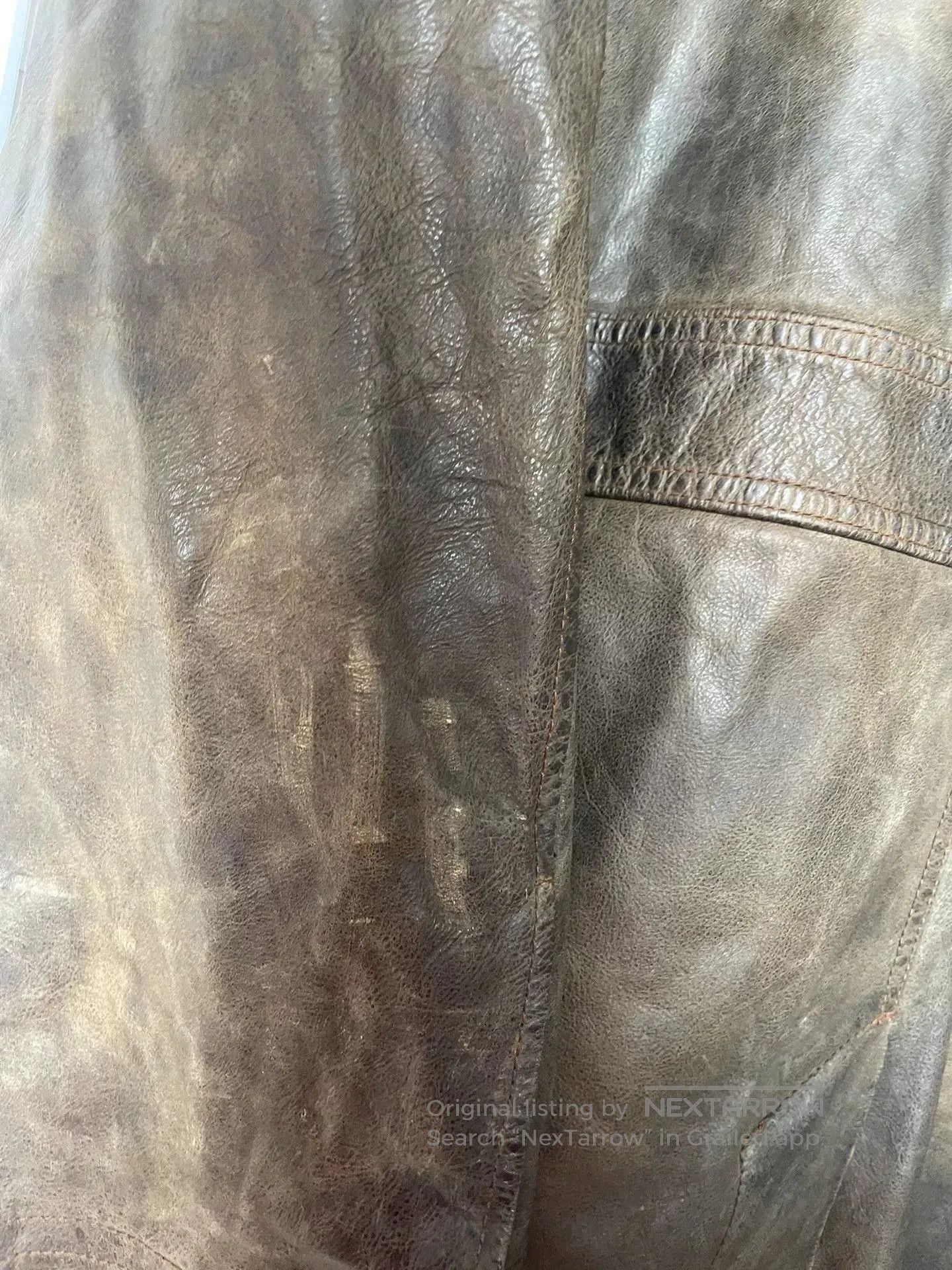 Polo Ralph Lauren Ralph Lauren Long Vintage Leather Coat. Size US XXL / EU 58 / 5 - 8 Thumbnail
