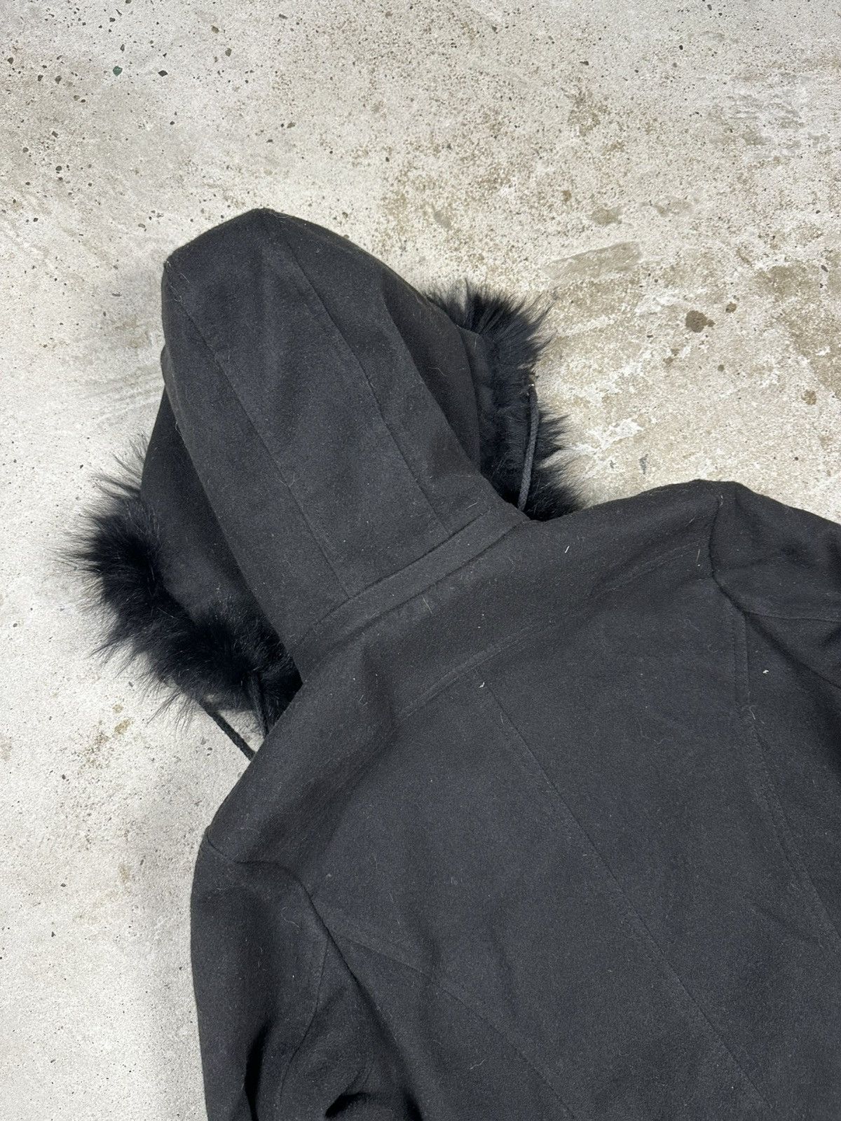 If Six Was Nine × Japanese Brand × Le Grande Bleu (L.G.B.) Vintage Y2K Faux Fur Bomber Wool Jacket Hooded Utility Size US S / EU 44-46 / 1 - 12 Thumbnail