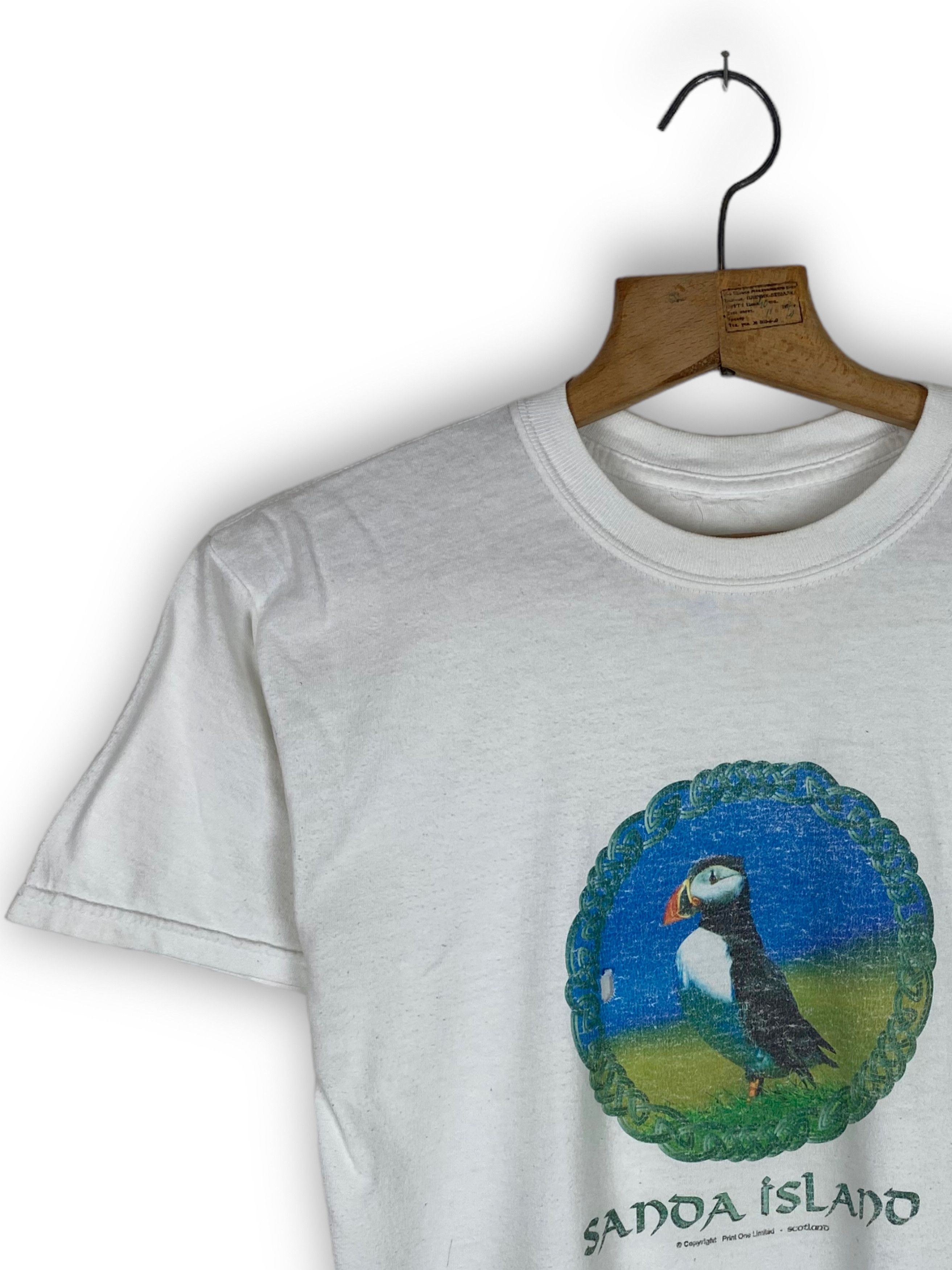 Vintage Vintage SANDA ISLAND Puffin Bird Print T-Shirt M487 Size US M / EU 48-50 / 2 - 3 Thumbnail
