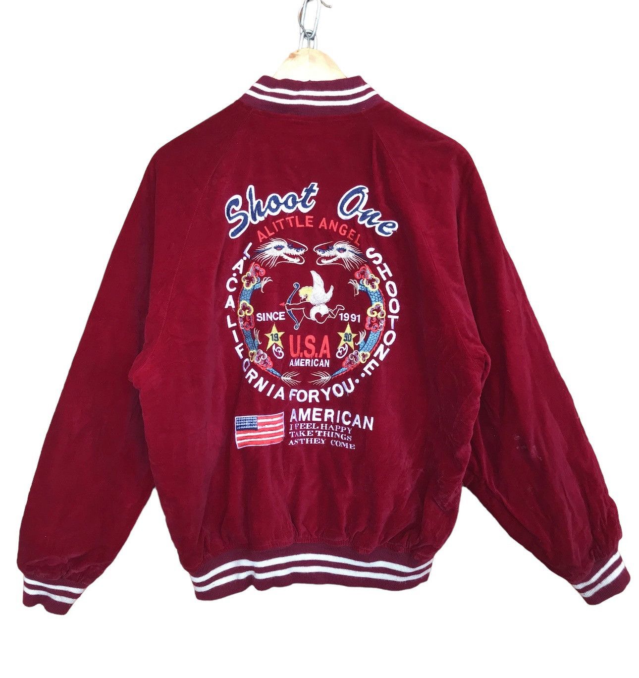 Karakuri Tamashii Vintage Shoot One Dragon American Velvet Sukajan Jacket Size US L / EU 52-54 / 3 - 1 Thumbnail