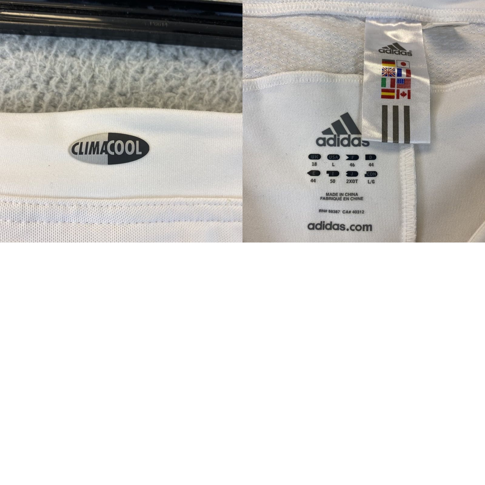 Adidas Adidas Women's Athletic Skirt Skort White L Athletic Tennis 73-27 Size 36" / US 14 / IT 50 - 8 Thumbnail