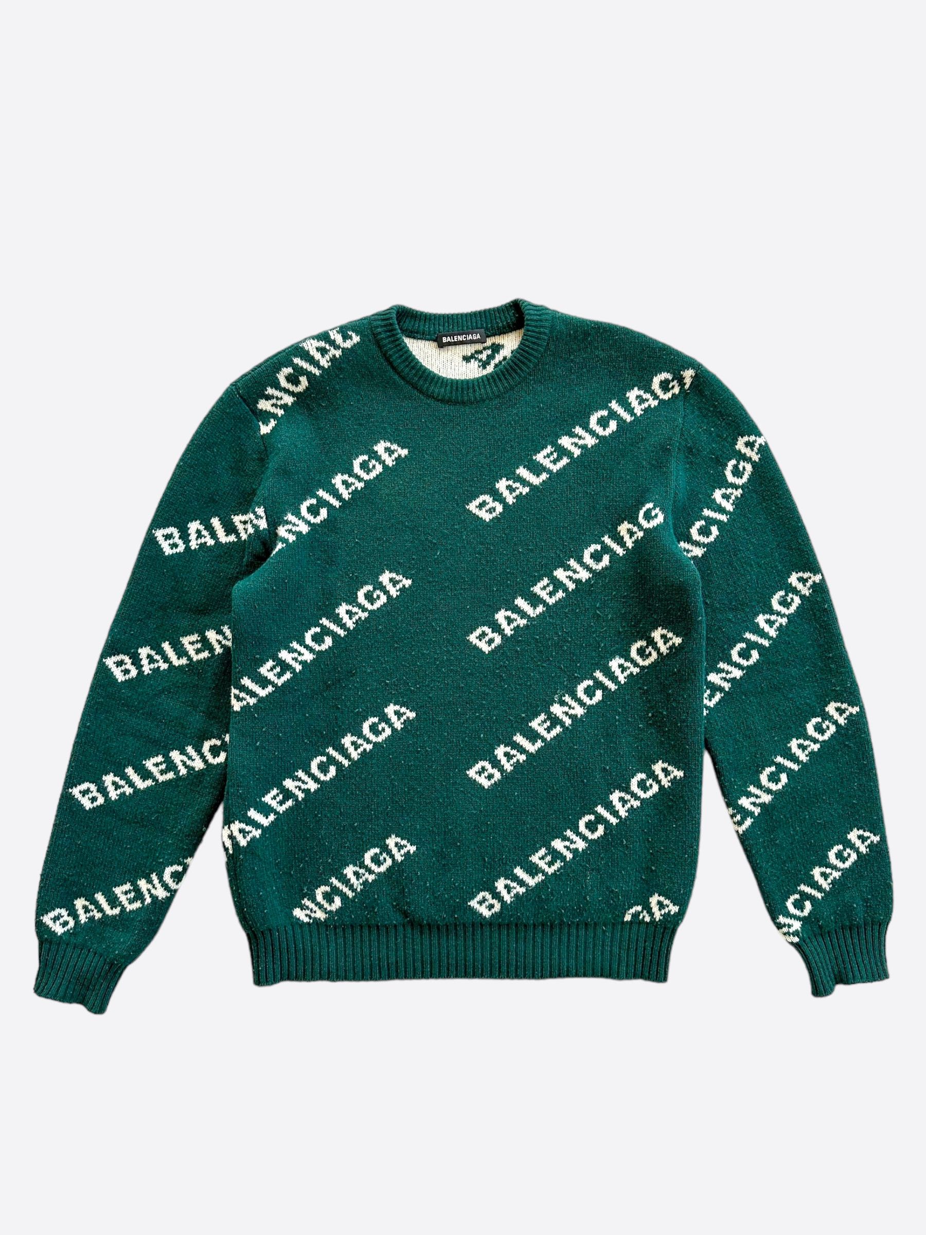 Balenciaga Green Oversized online Sweater Size-S like M