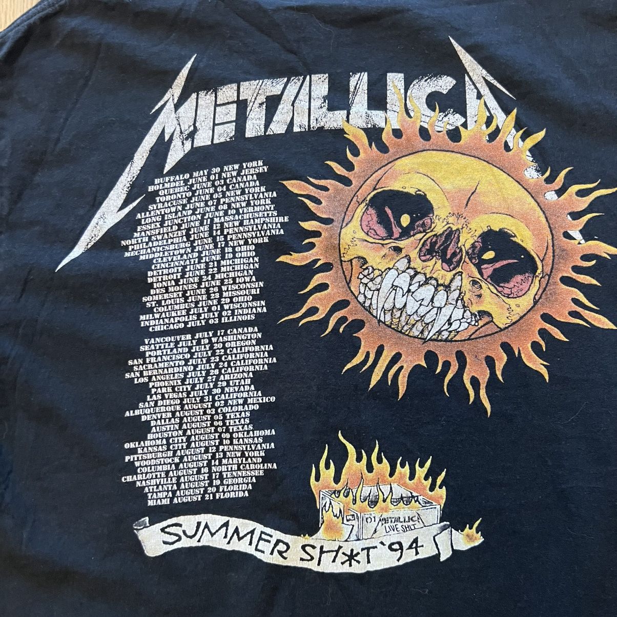 Metallica × Vintage Metallica 1994 brockum t shirt pushead summer shit Size US M / EU 48-50 / 2 - 5 Thumbnail