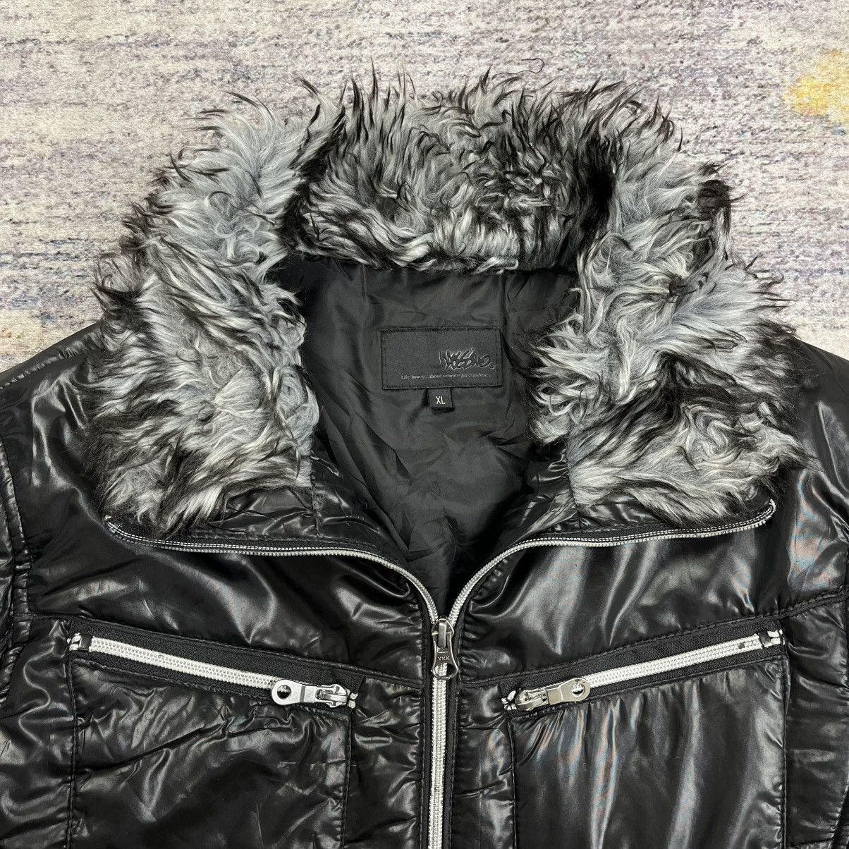 Tornado Mart Mossimo fur collar puffer riders jacket vkei style Size US L / EU 52-54 / 3 - 7 Thumbnail