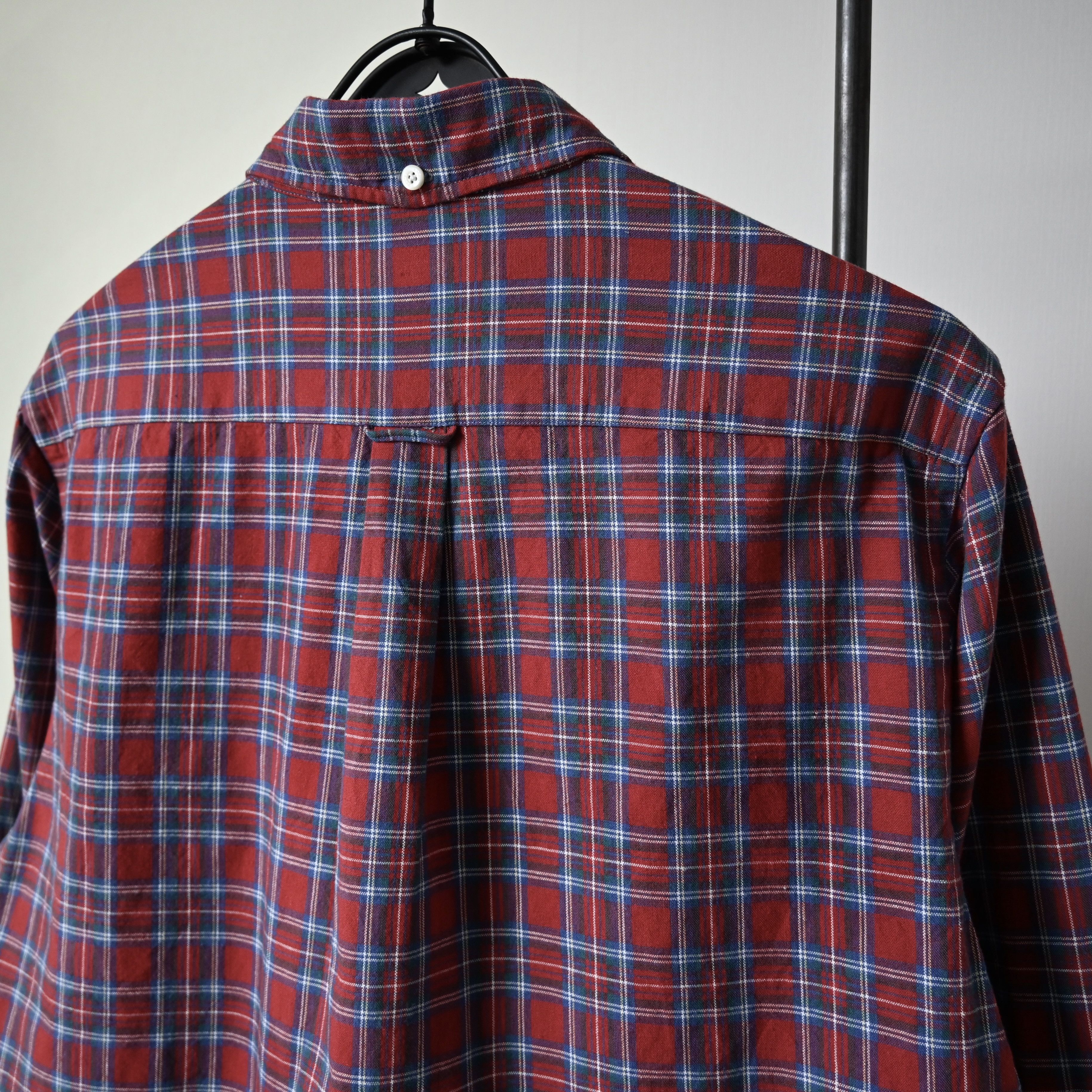 Beams Plus BEAMS Plus red tartan Oxford BD shirt, made in Japan Size US M / EU 48-50 / 2 - 3 Thumbnail